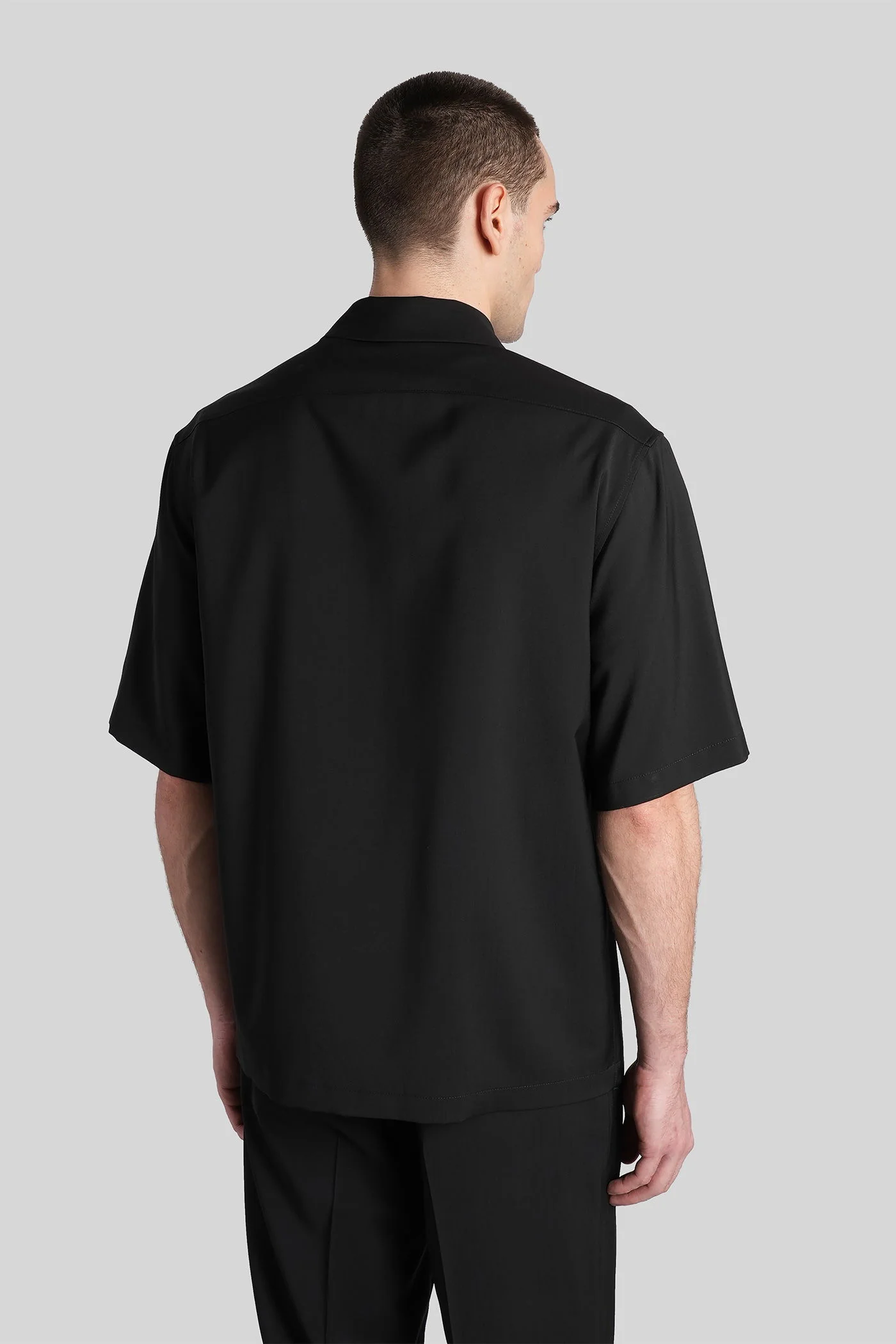 Prama Casual jacket in black wool - Image 3