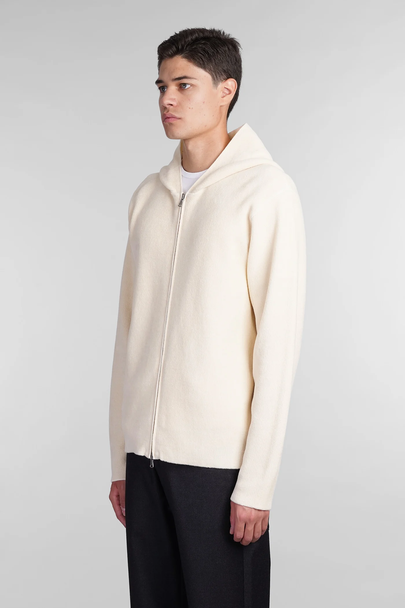 Relo Sweatshirt in beige cotton - Image 4