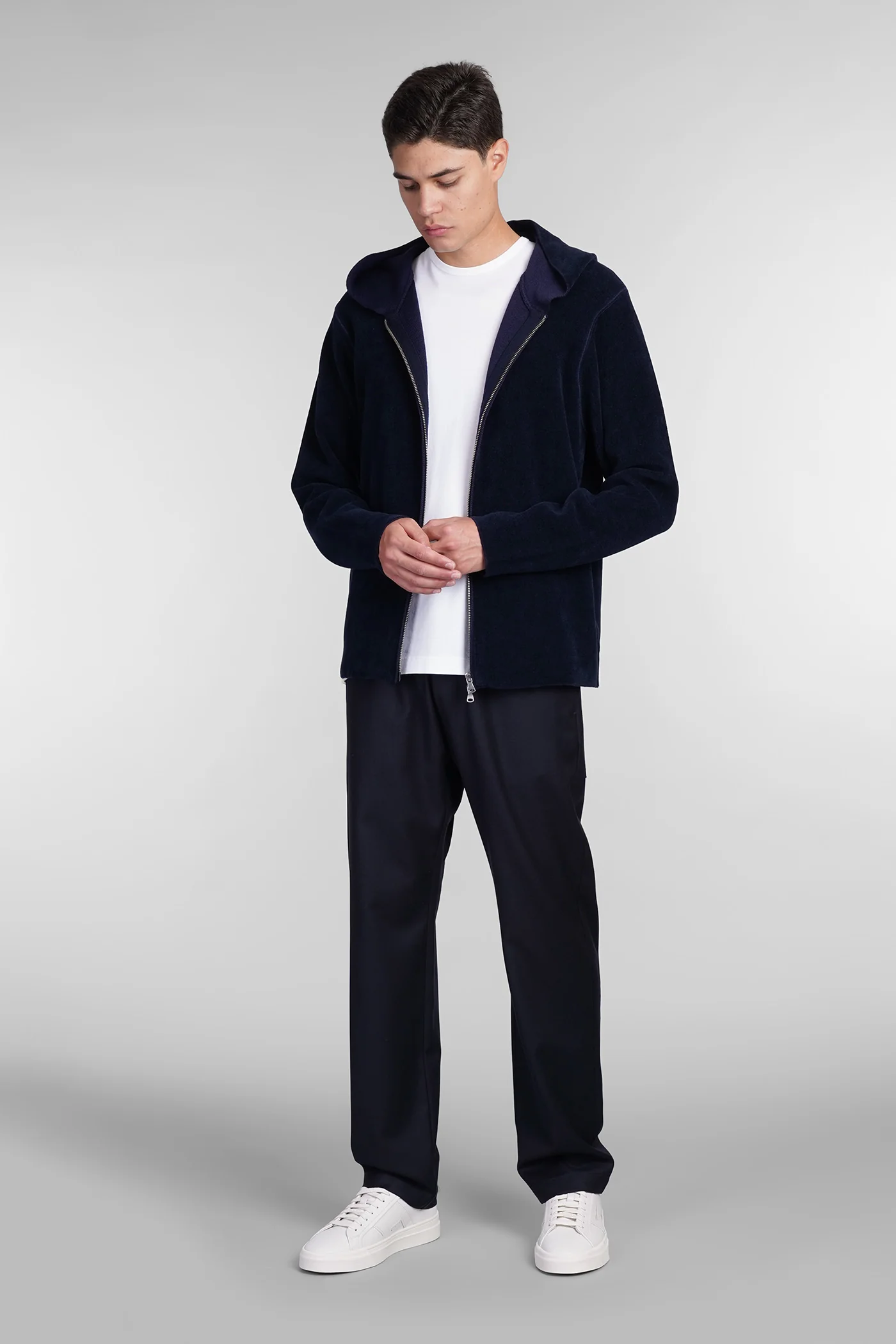 Relo Sweatshirt in blue cotton - Image 2