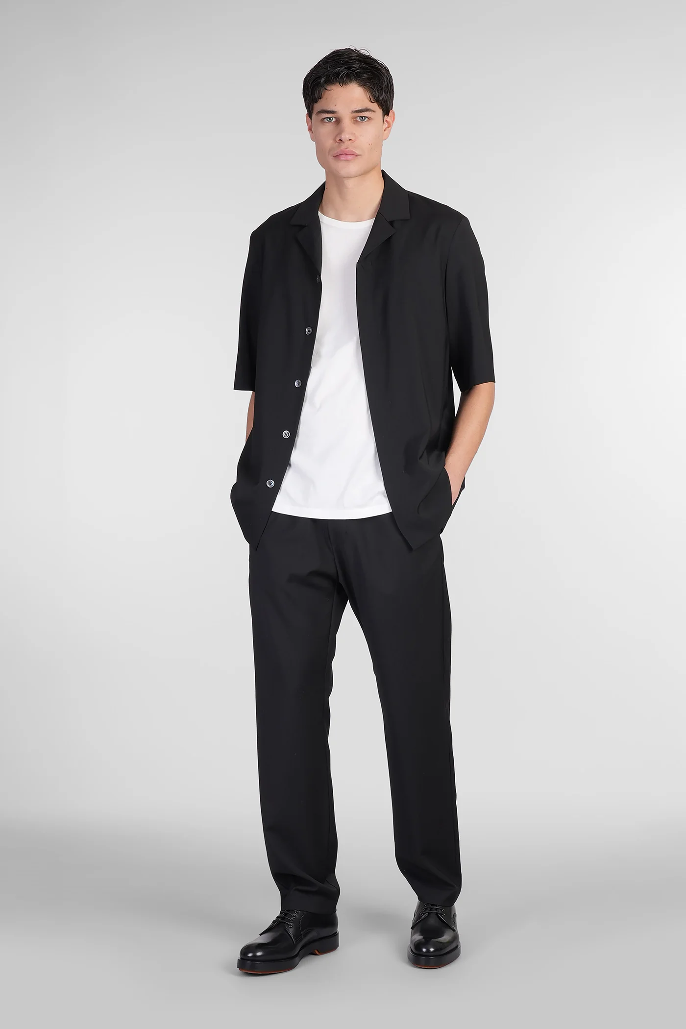 Riobarbo Pants in black wool - Image 2