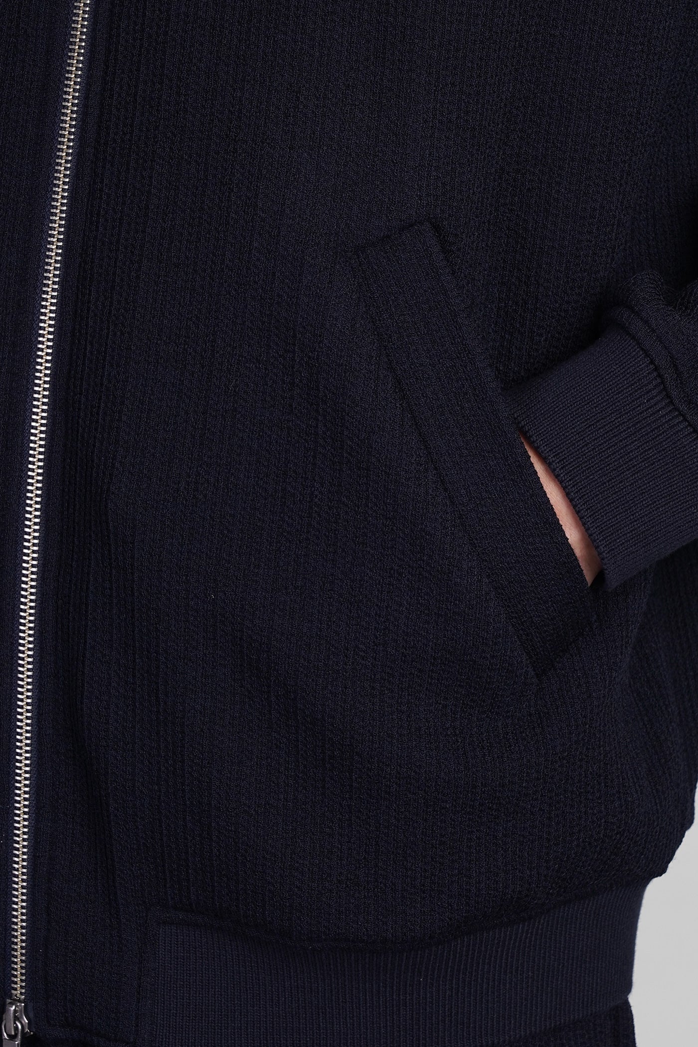 Tofolo Bomber Jacket in blue polyamide - Image 5