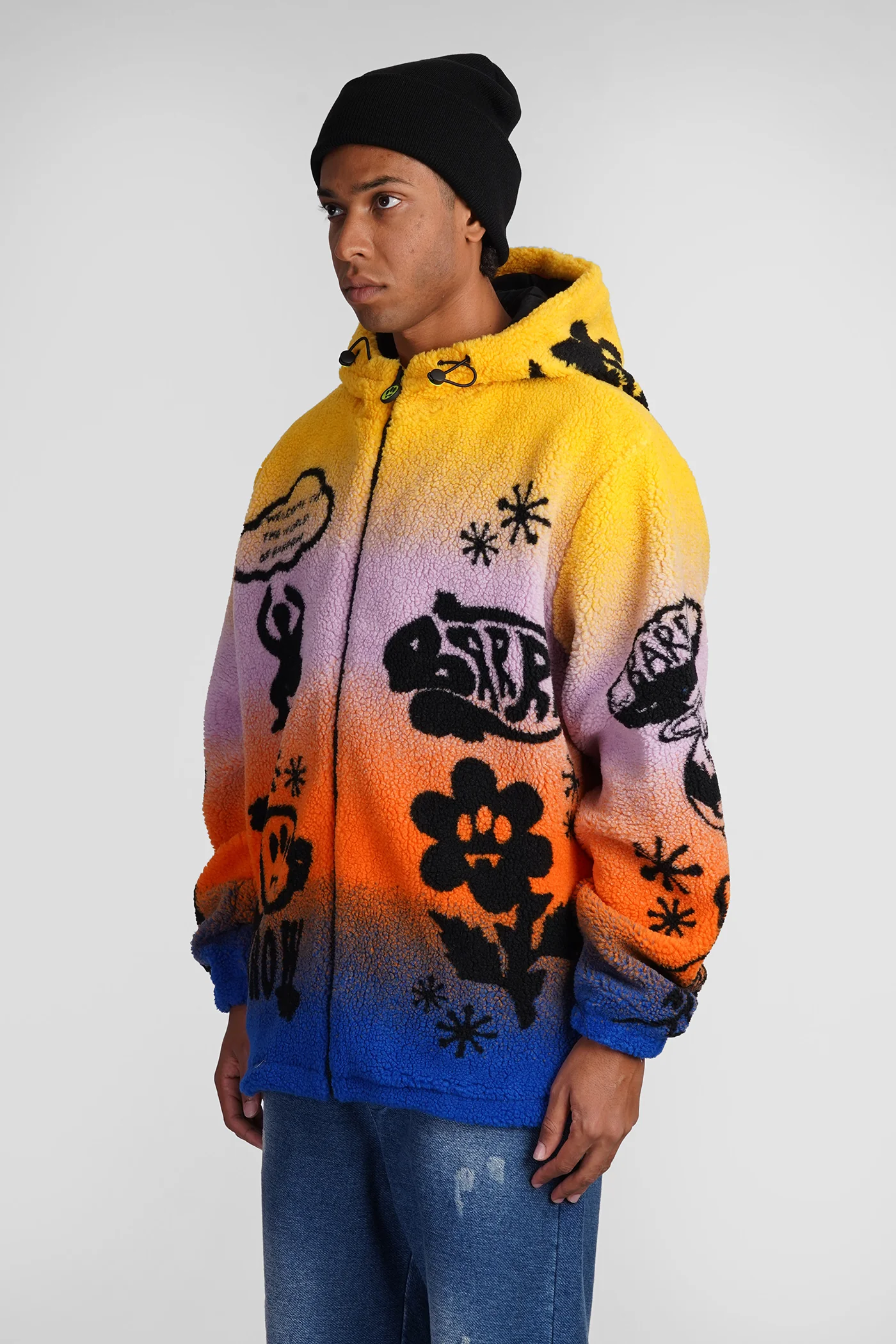 Casual jacket in multicolor acrylic - Image 4