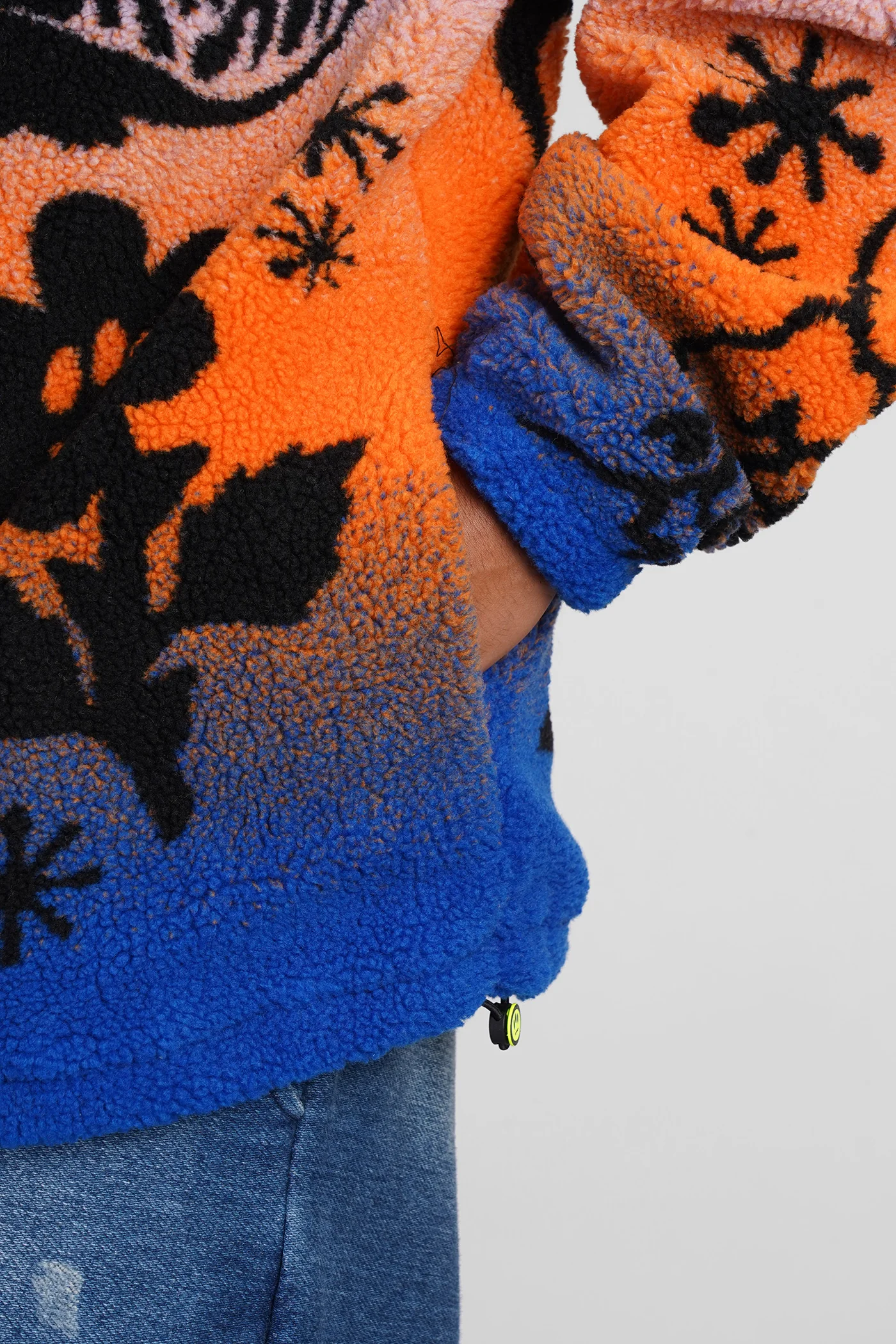Casual jacket in multicolor acrylic - Image 5