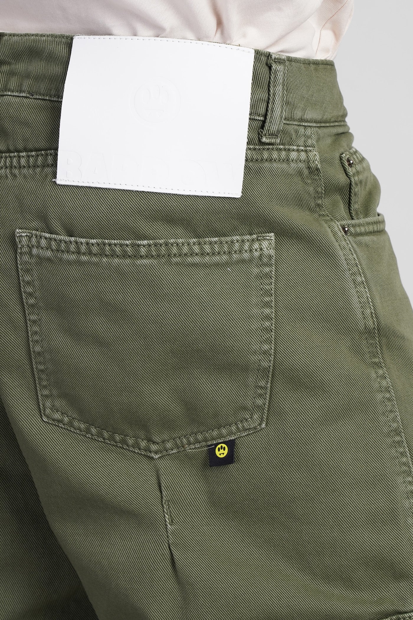 Jeans in green cotton - Image 5
