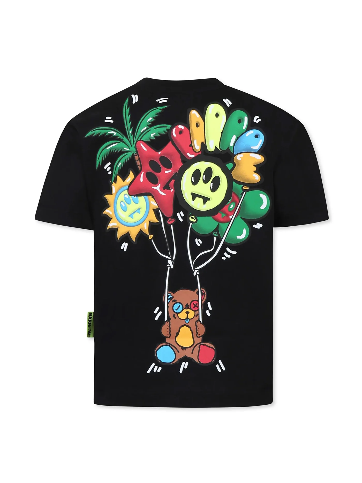T-Shirt in black cotton - Image 2