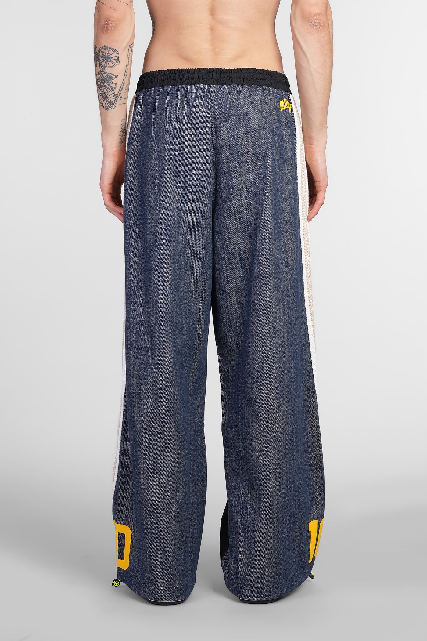 Pants in black polyamide - Image 3