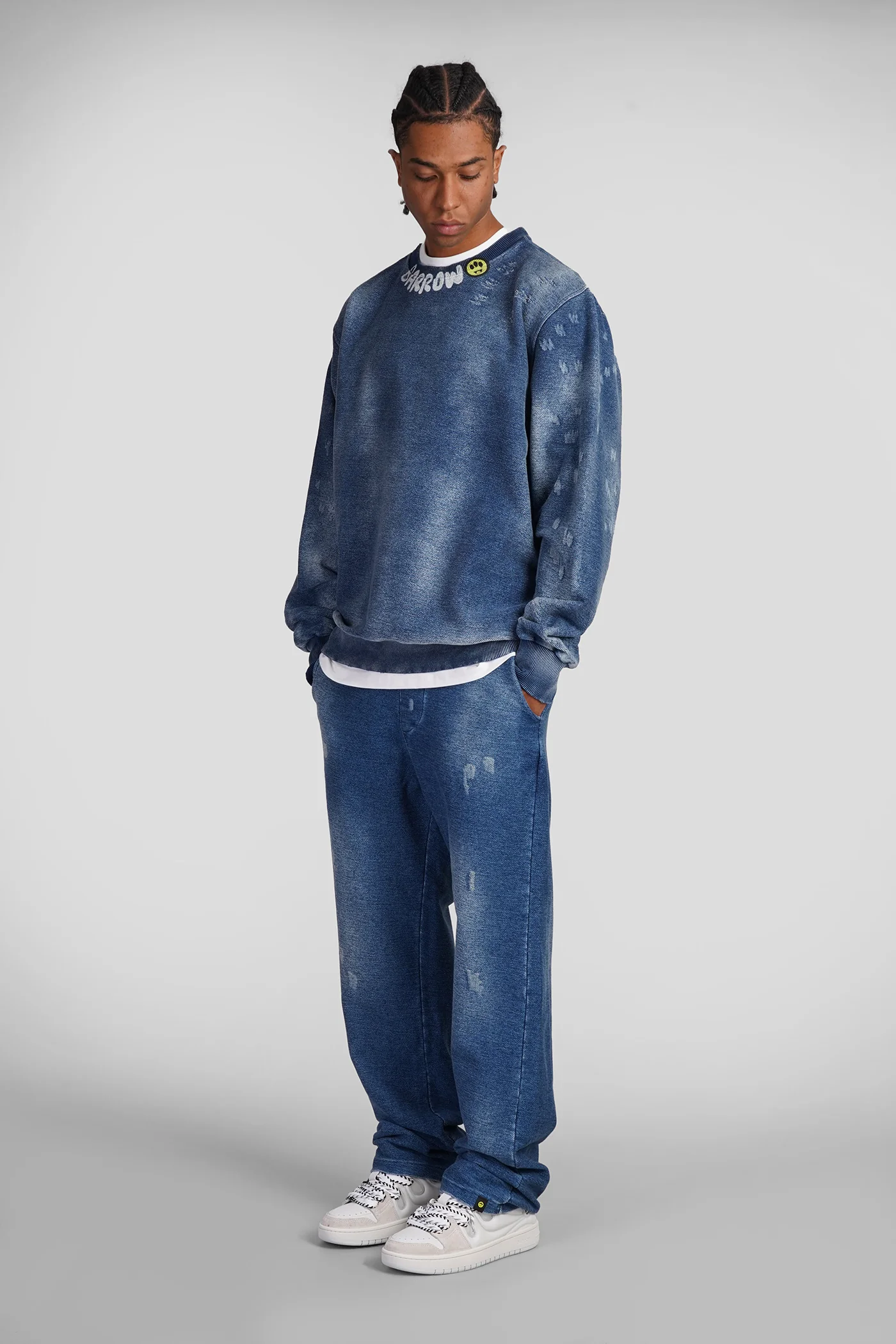 Pants in blue cotton - Image 2