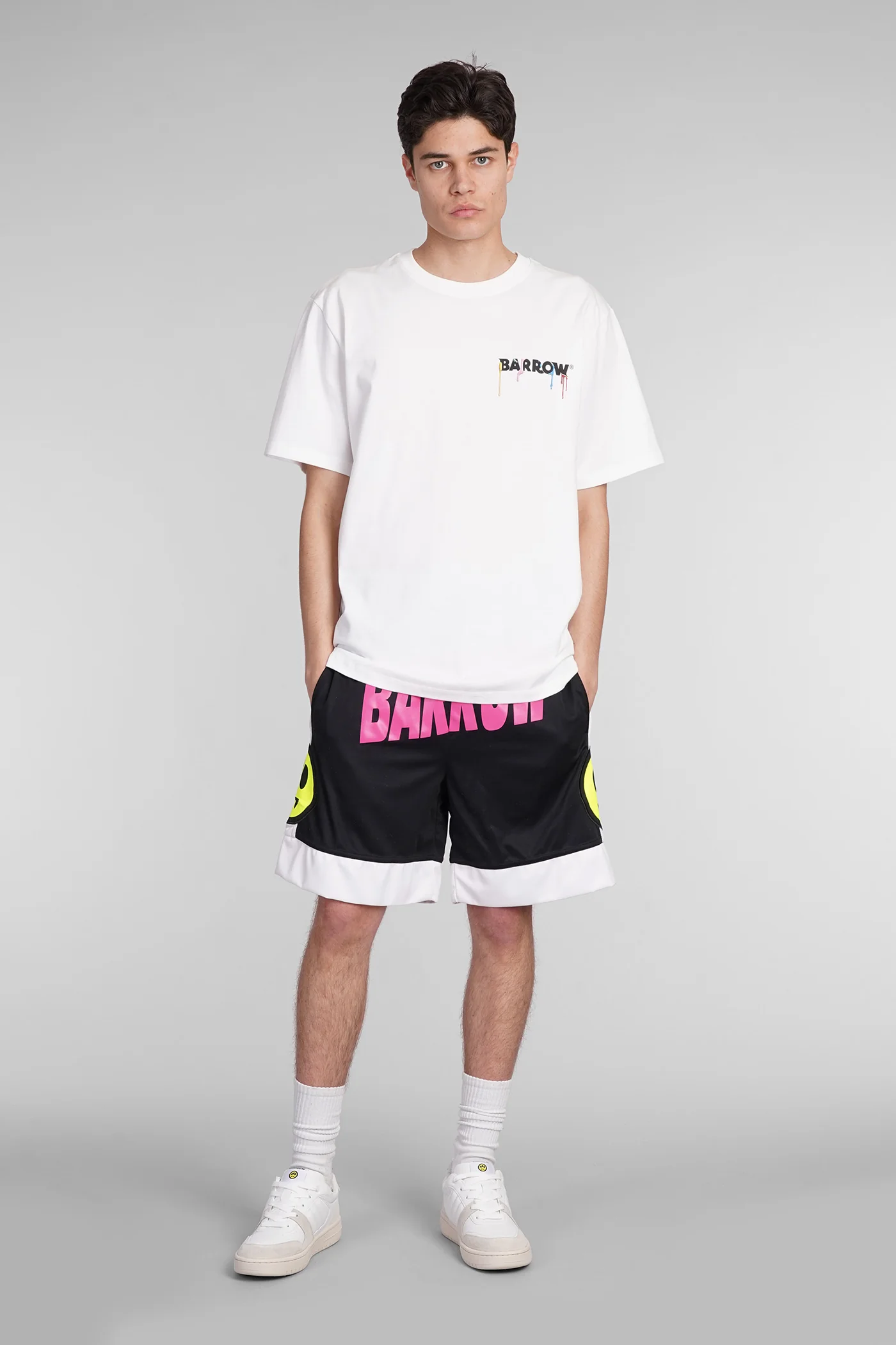 Shorts in black polyester - Image 2
