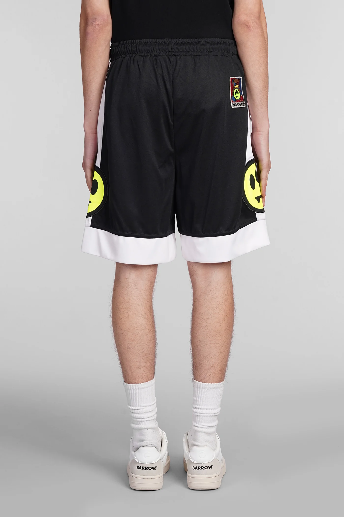 Shorts in black polyester - Image 3
