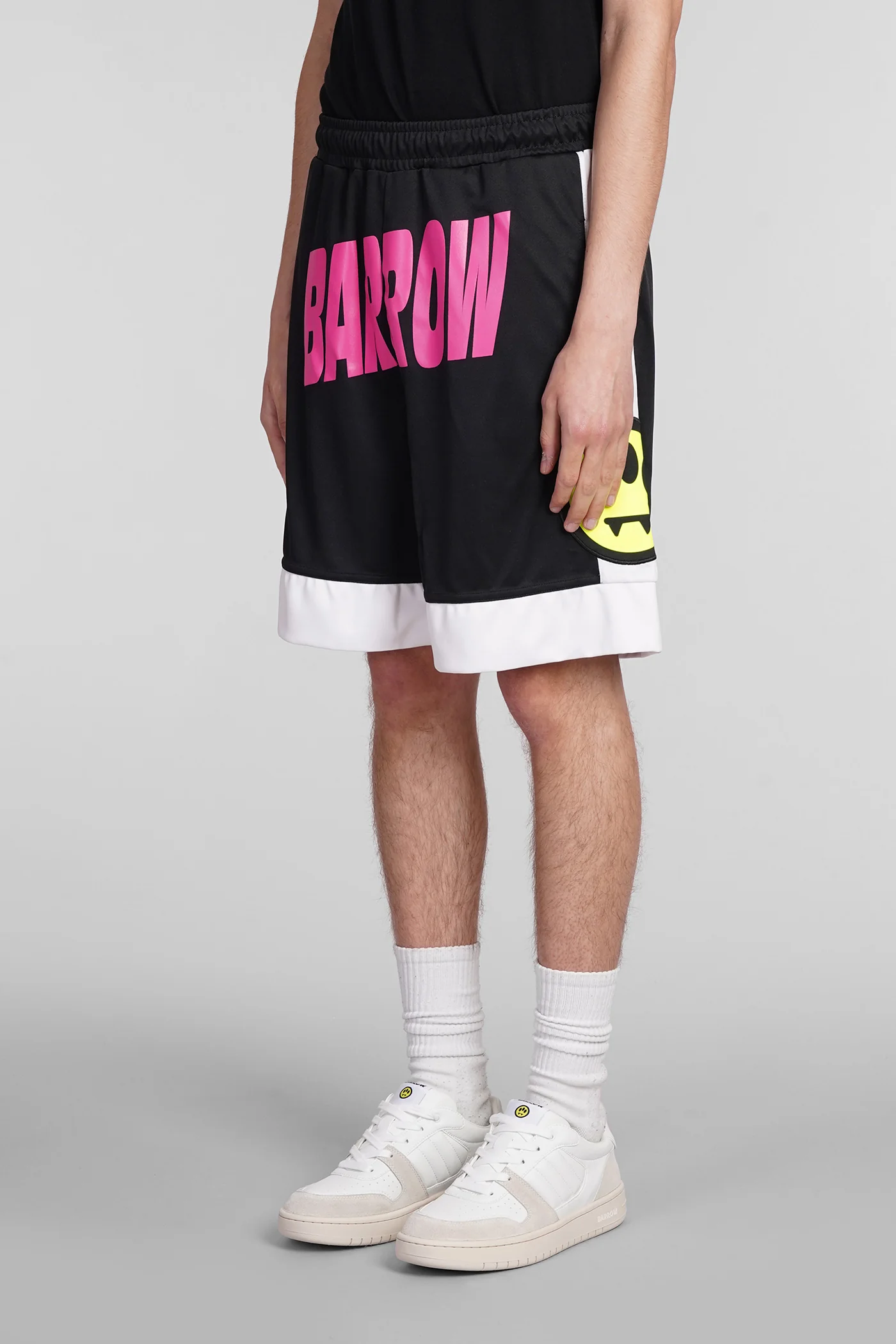 Shorts in black polyester - Image 4