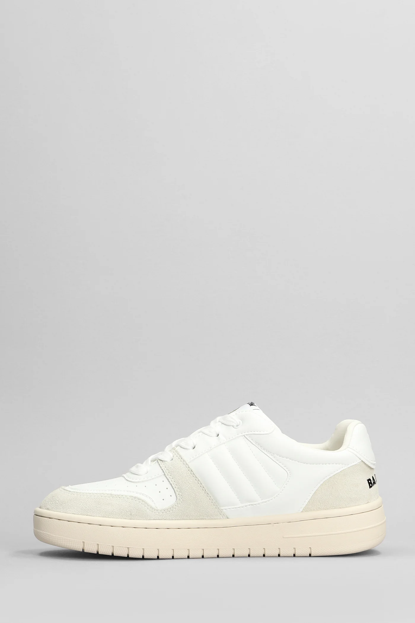 Sneakers in white suede and leather - Image 3