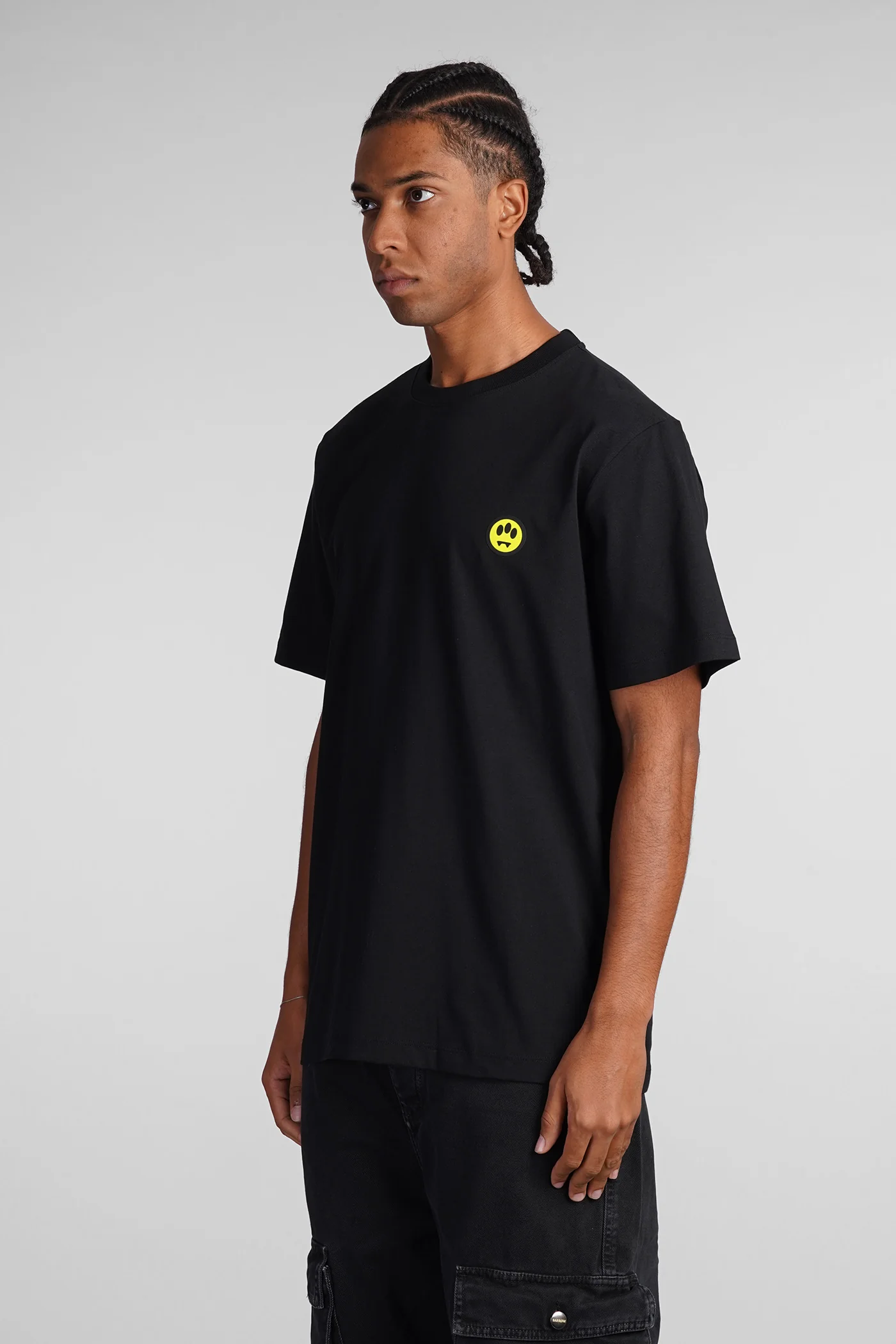 T-Shirt in black cotton - Image 4