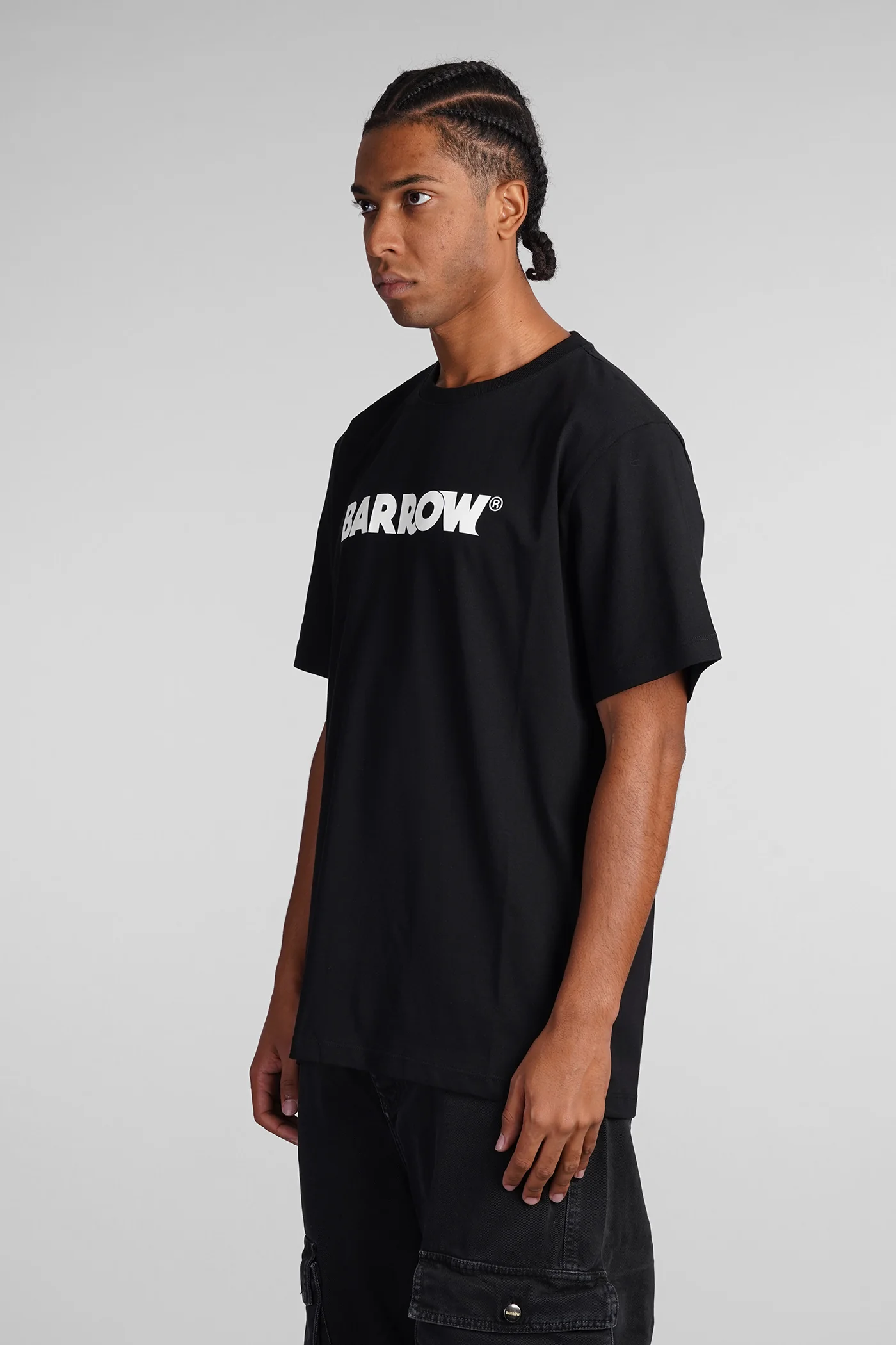 T-Shirt in black cotton - Image 4