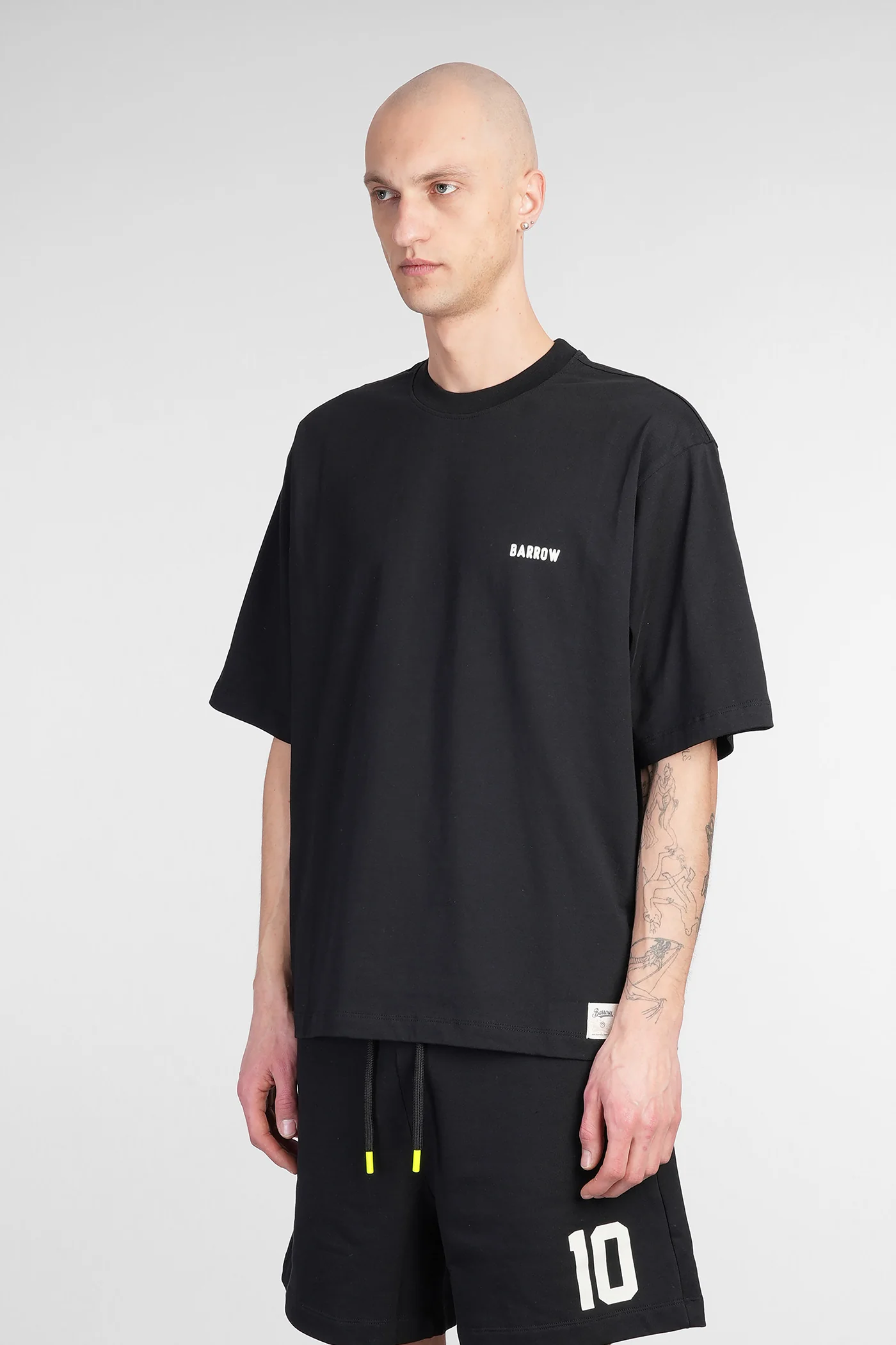 T-Shirt in black cotton - Image 4