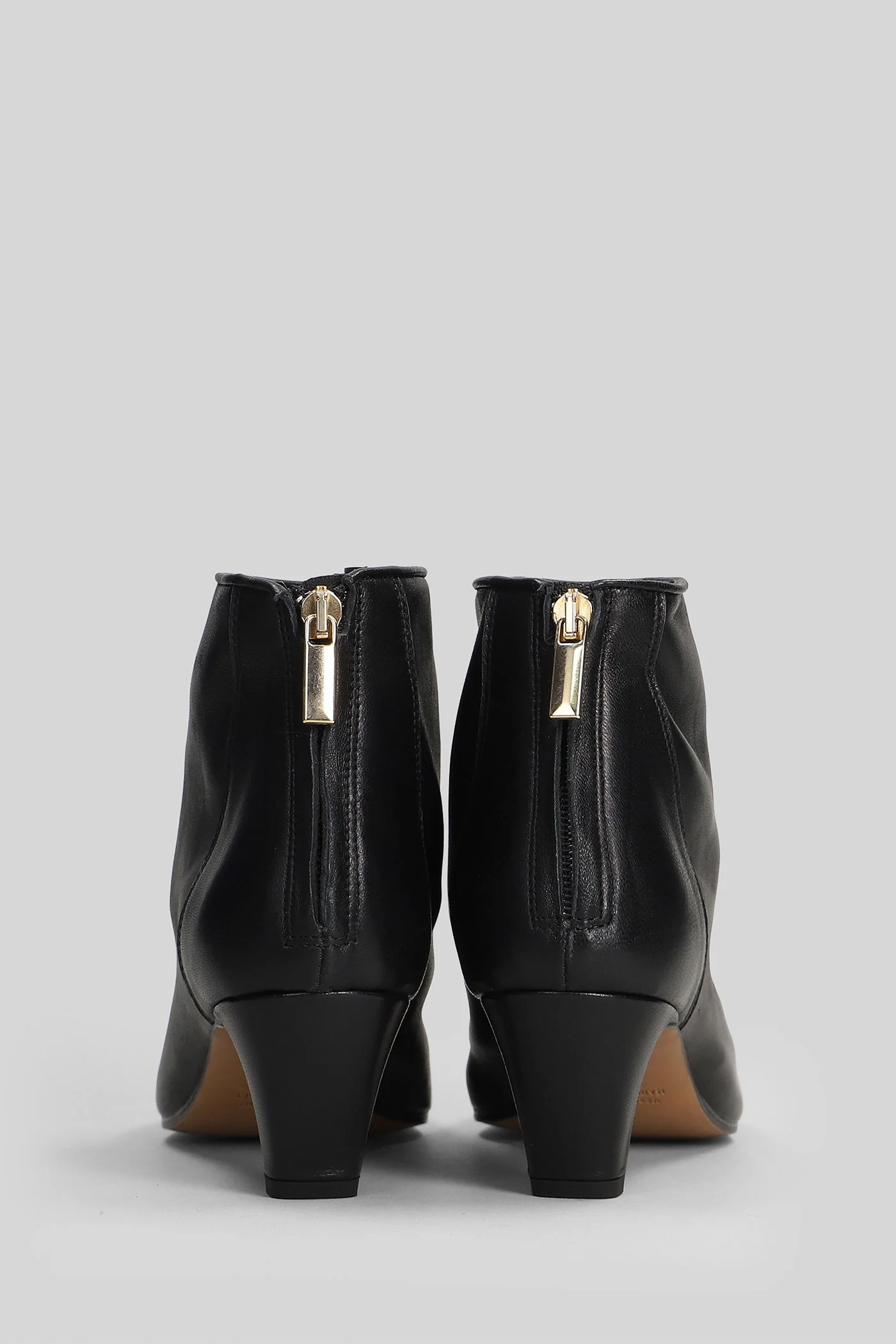 High heels Ankle boots in black leather - Image 4