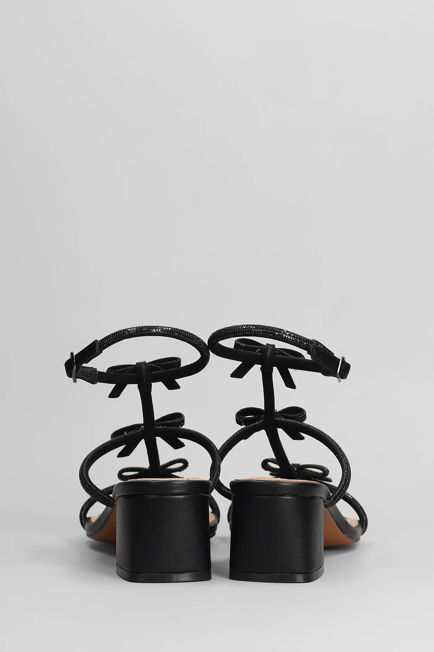 Abby Sandals in black leather - Image 4