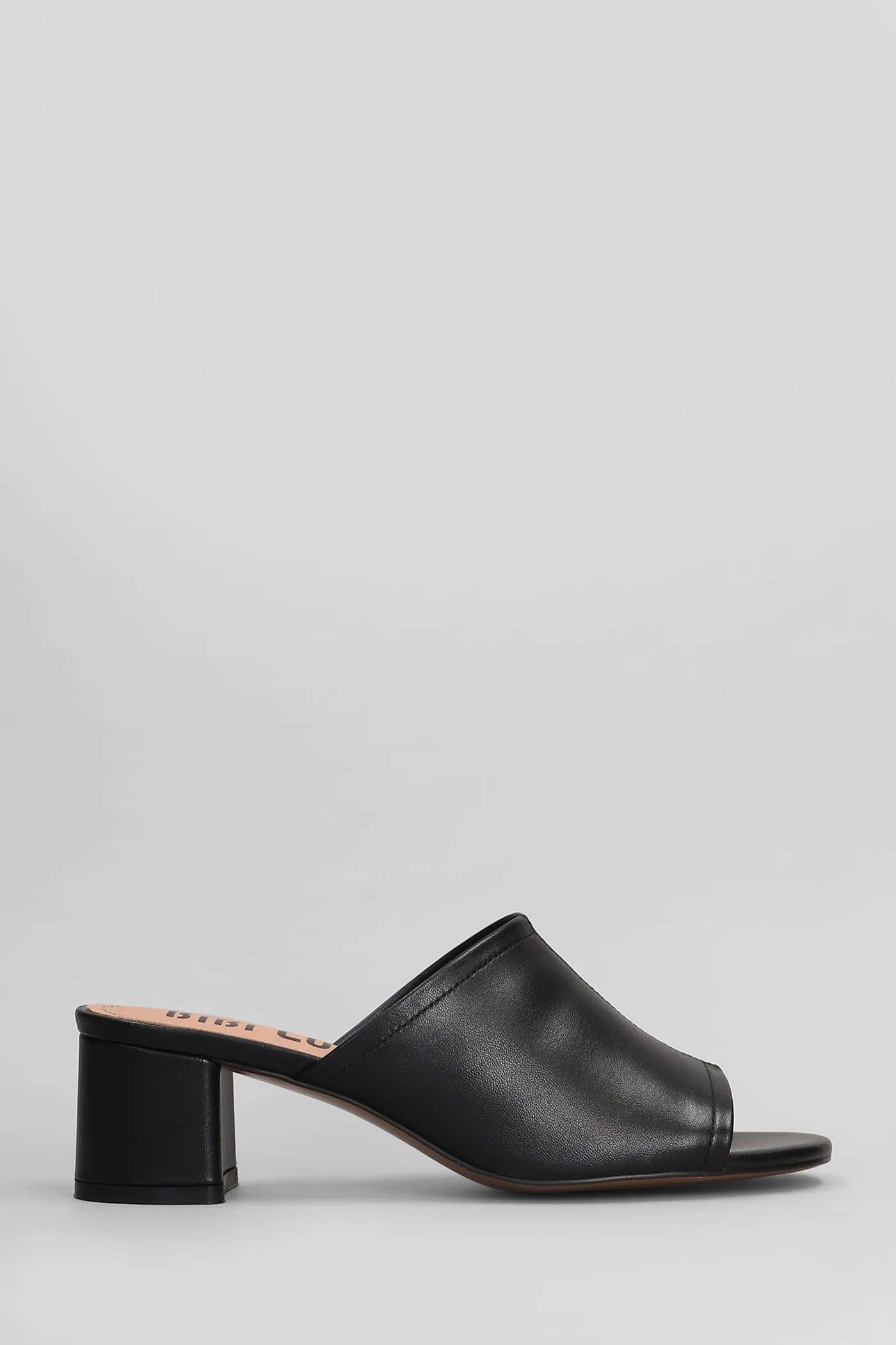 Amira 50 Slipper-Mule in black leather