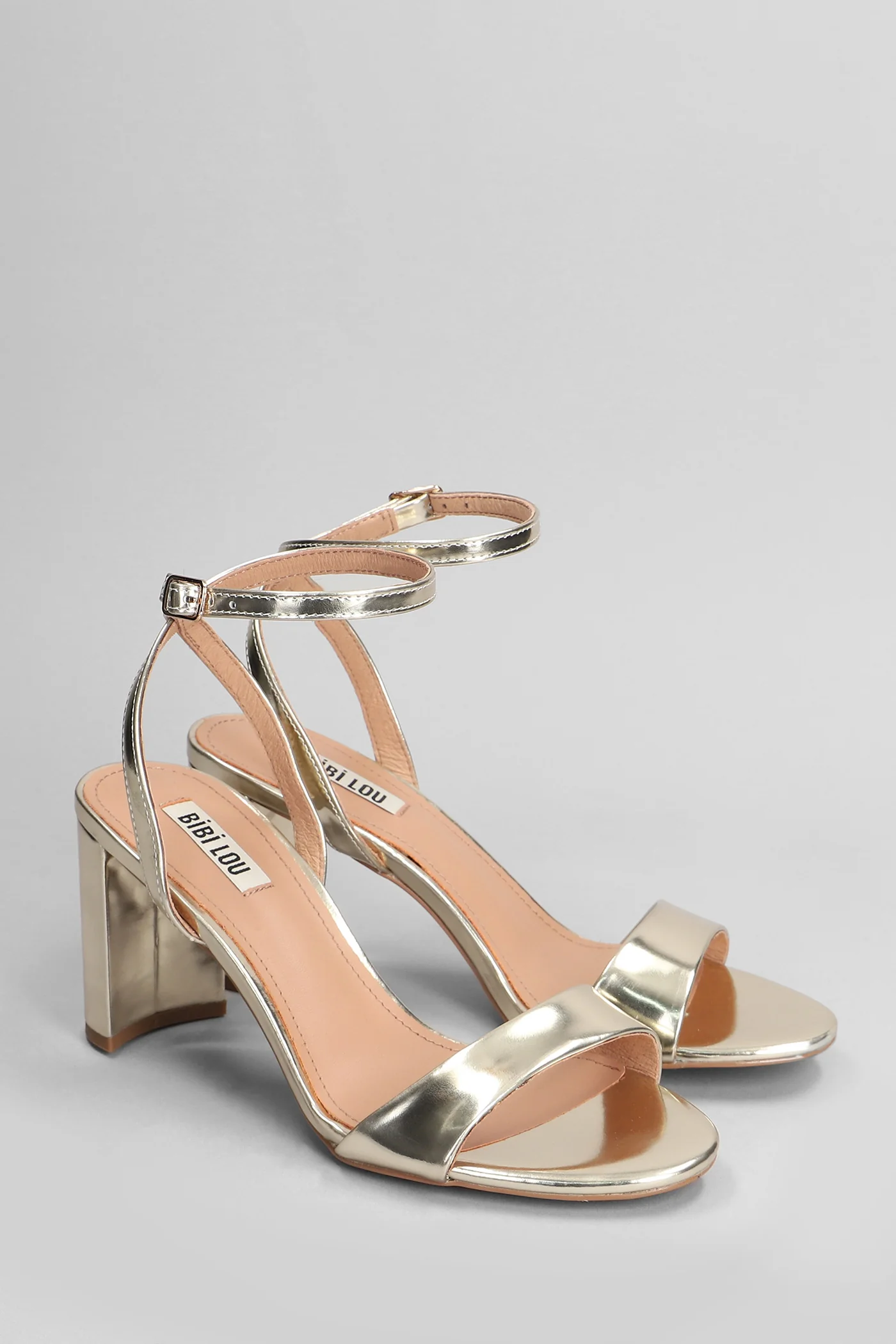 Aster Sandals in gold leather - Image 2