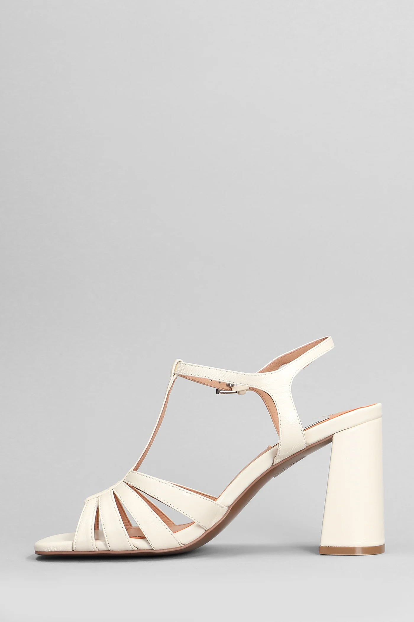 Azalea Sandals in white leather - Image 3