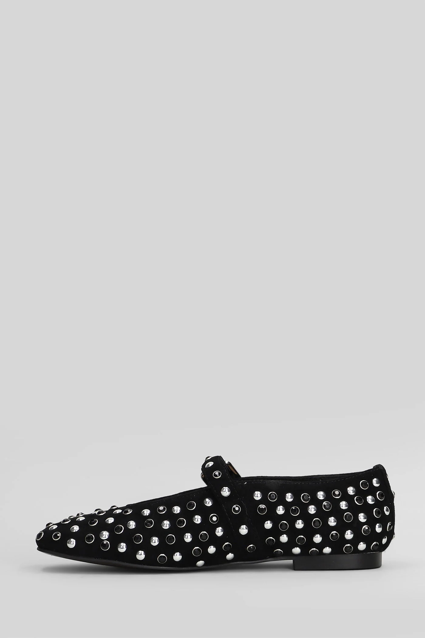 Ballet flats in black suede - Image 3