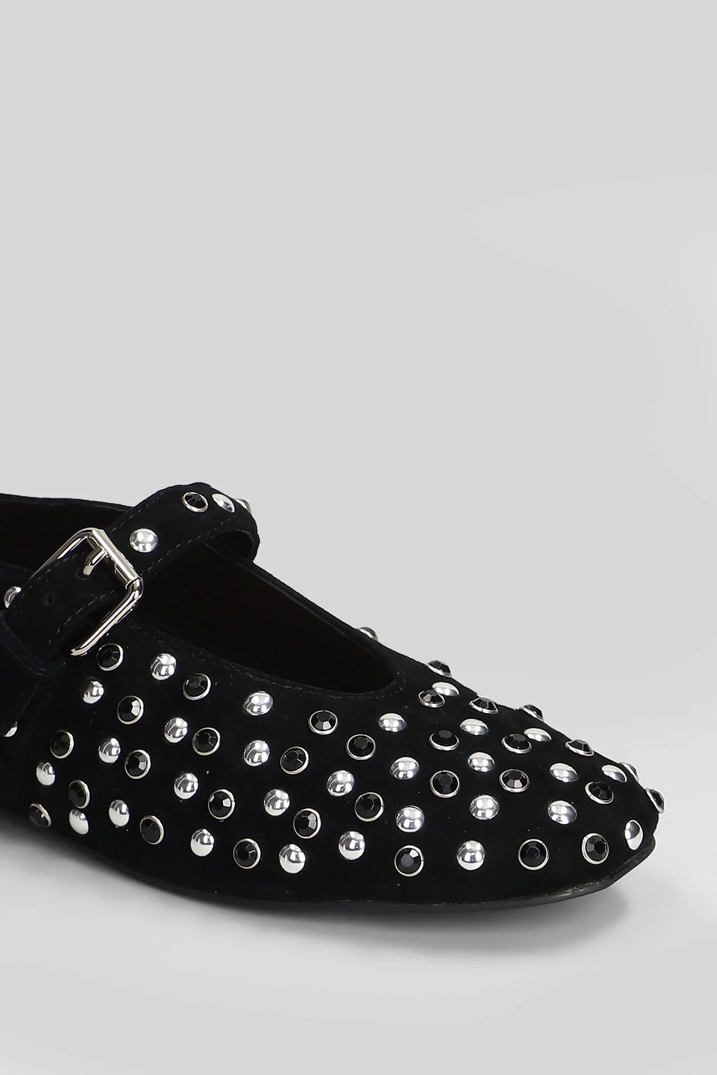Ballet flats in black suede - Image 5