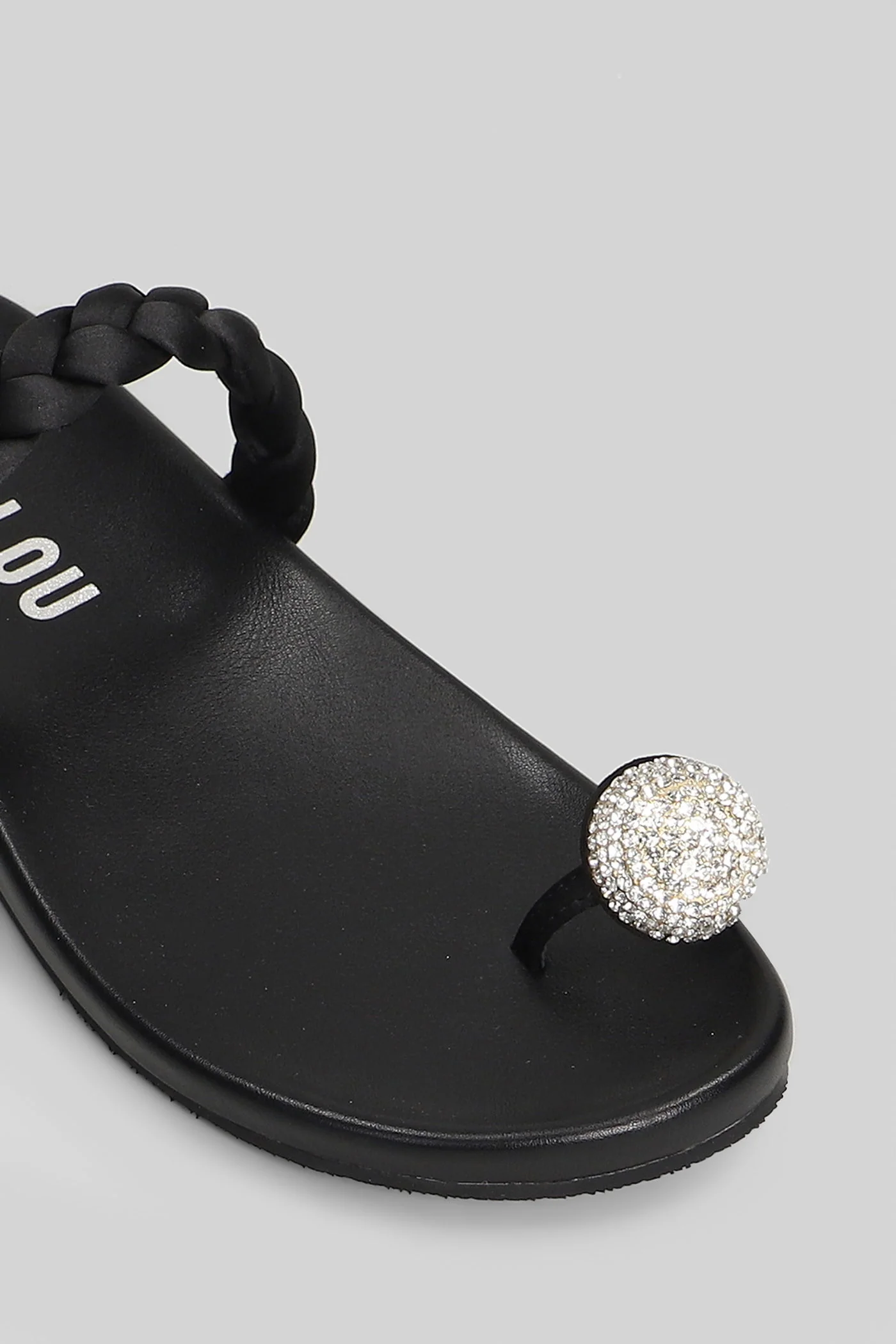 Balne Flats in black leather - Image 5
