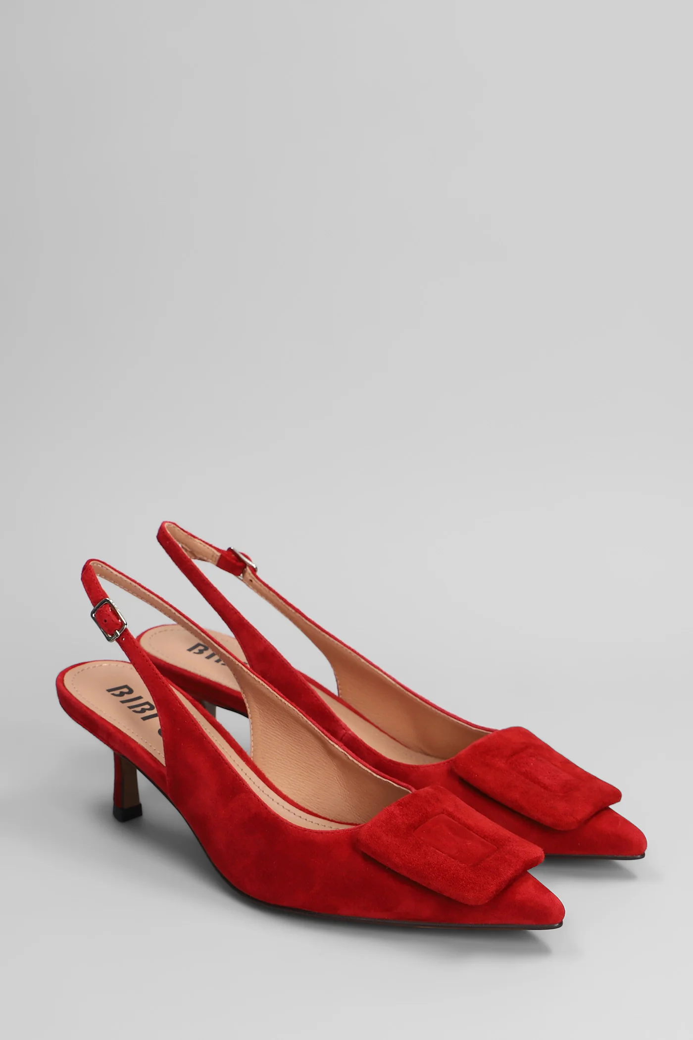 Bonnie 55 Pumps in red suede - Image 2