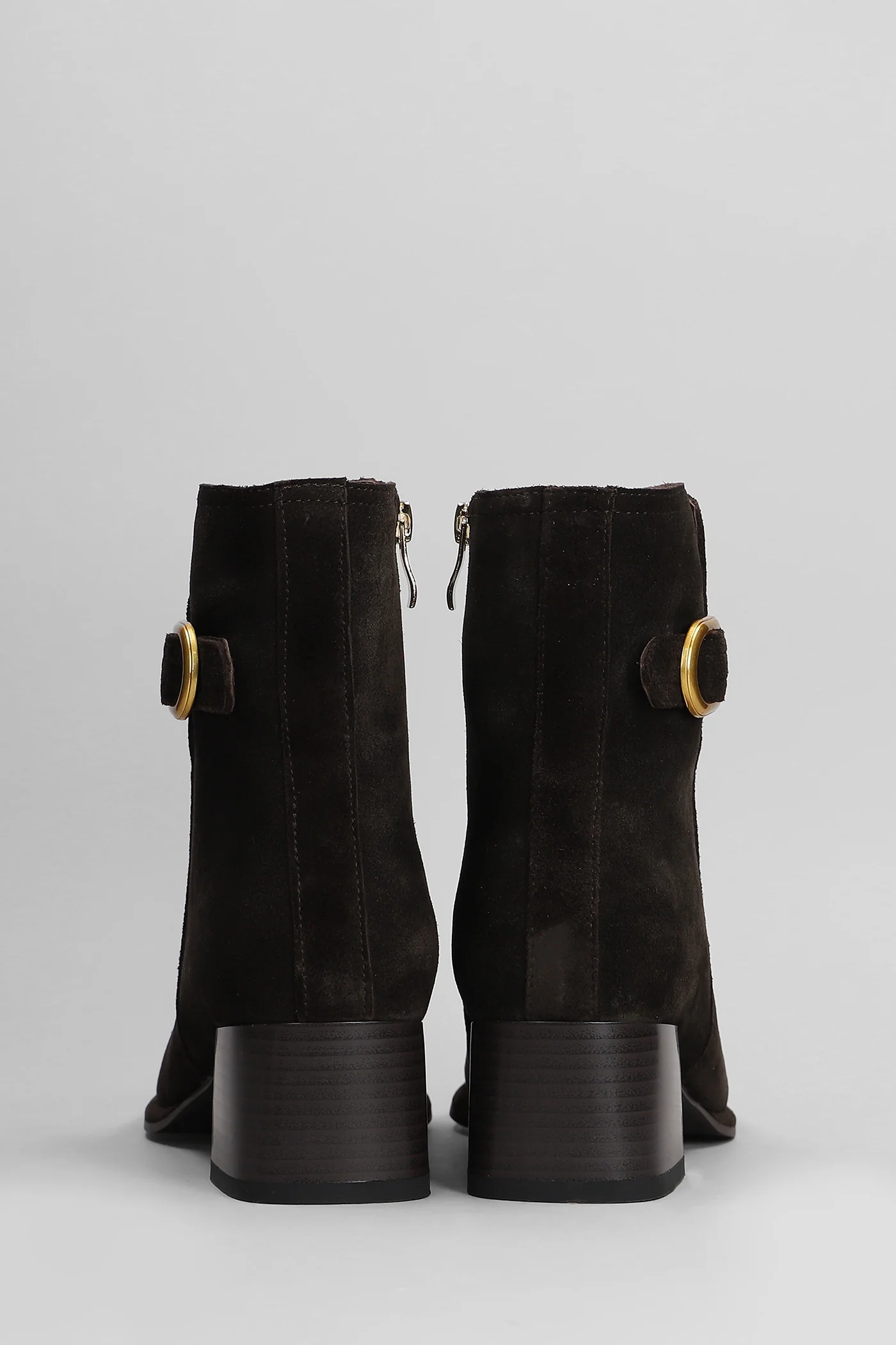 Dalma High heels Ankle boots in brown suede - Image 4