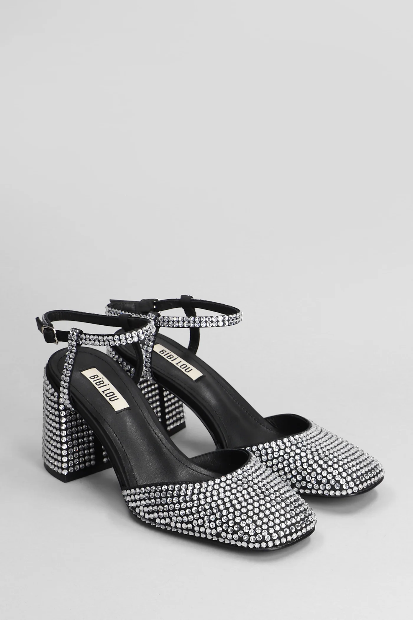 Emily Pump 80 Sandals in black leather - Image 2