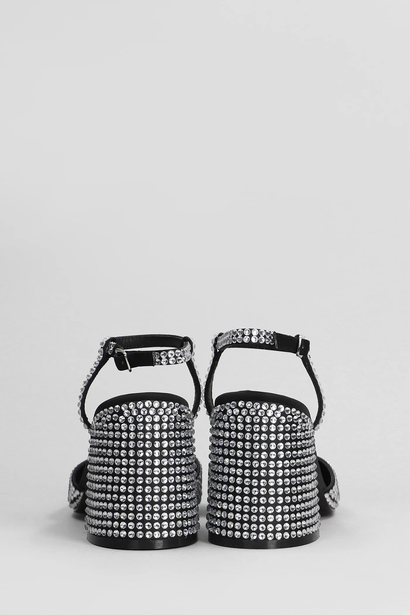 Emily Pump 80 Sandals in black leather - Image 4