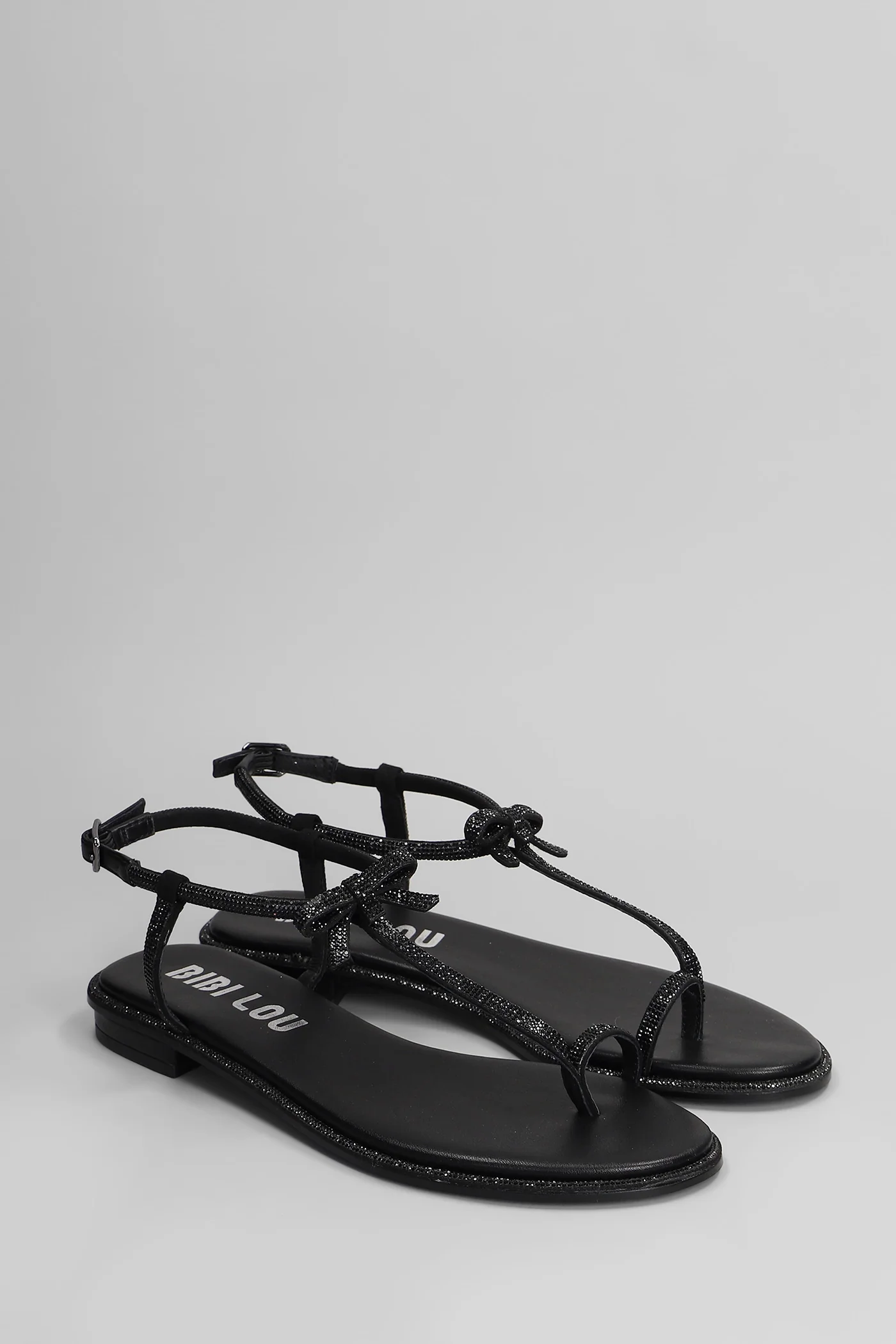 Erin Flats in black leather - Image 2