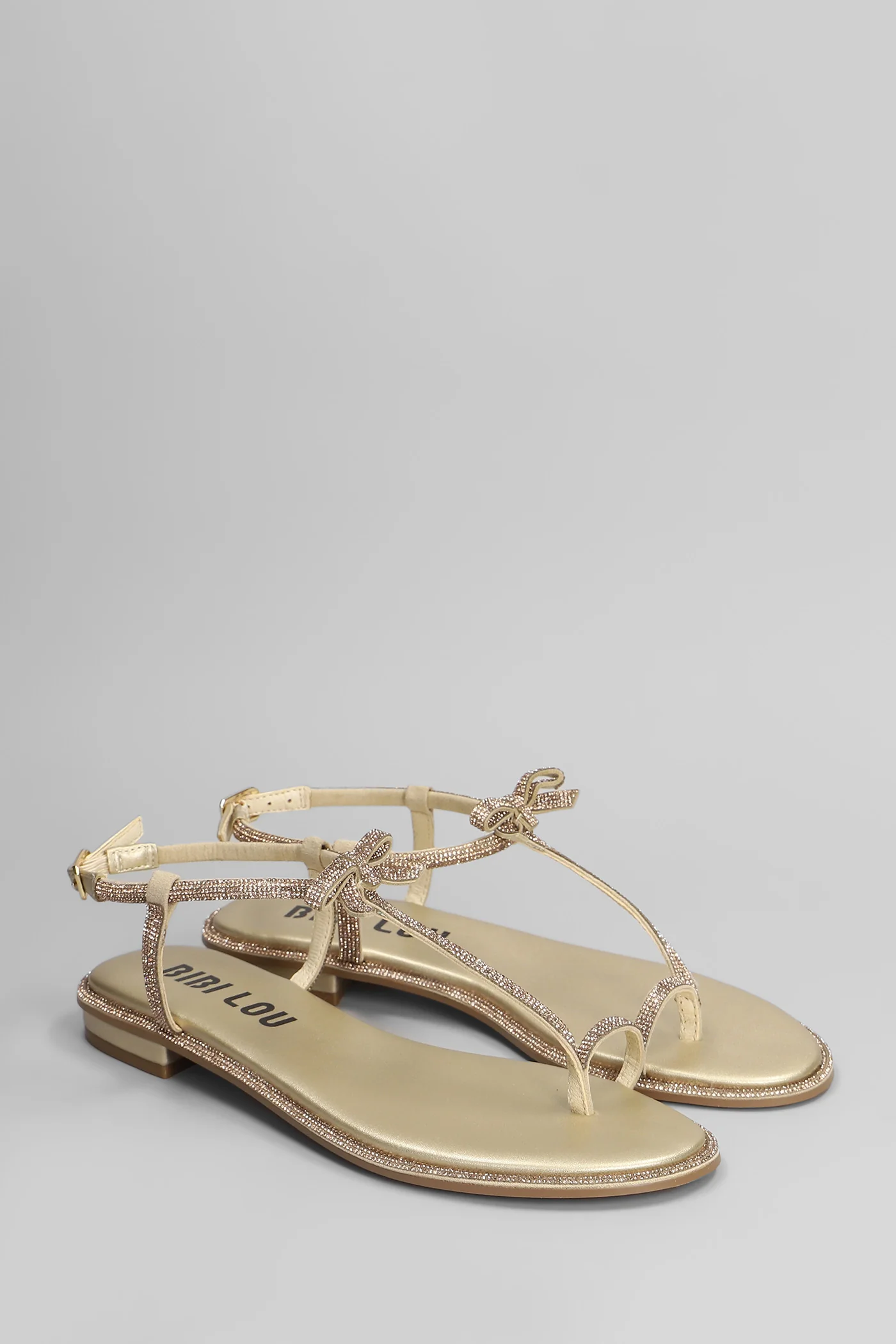 Erin Flats in gold leather - Image 2