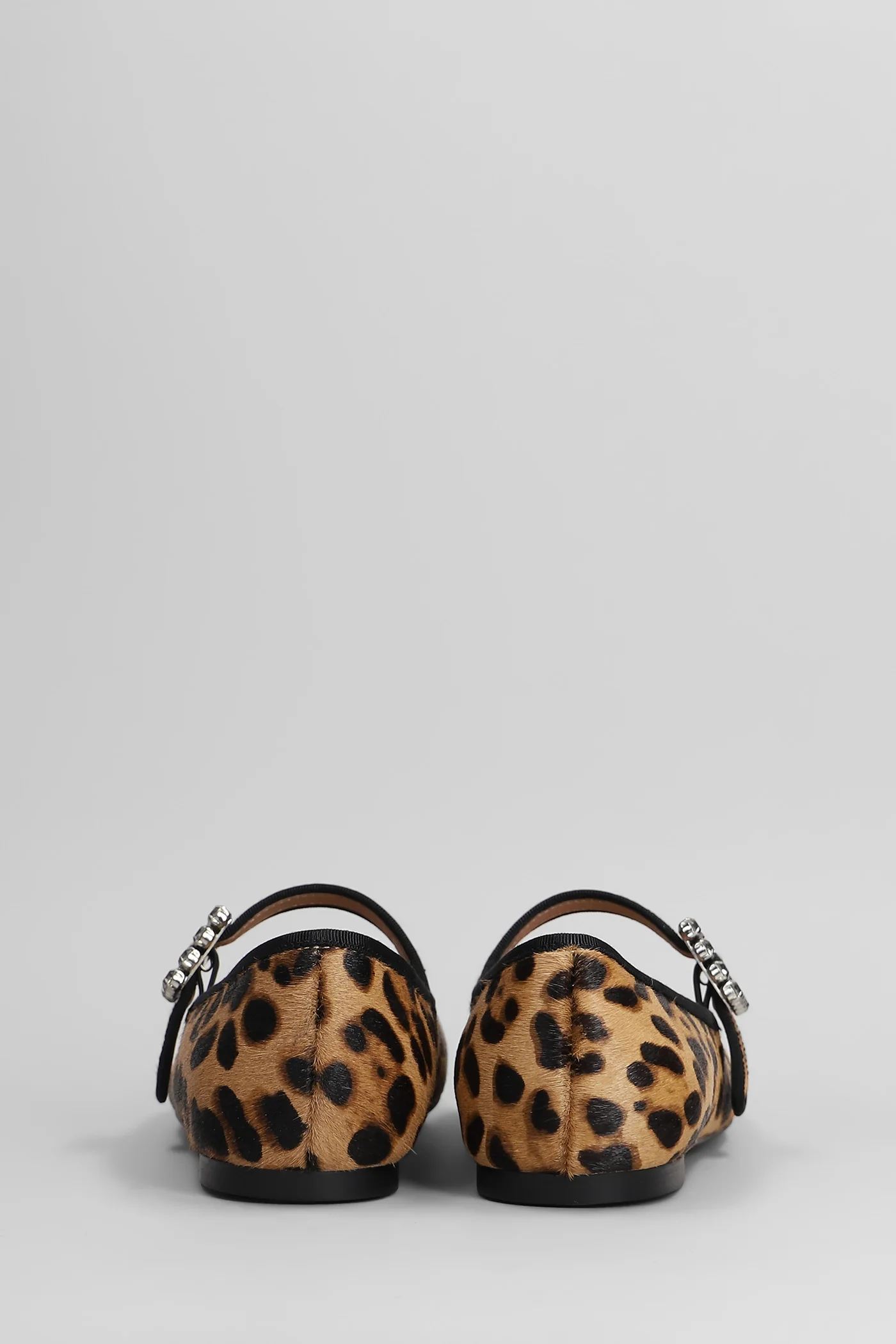 Essen Flat Ballet flats in Animalier pony skin - Image 4