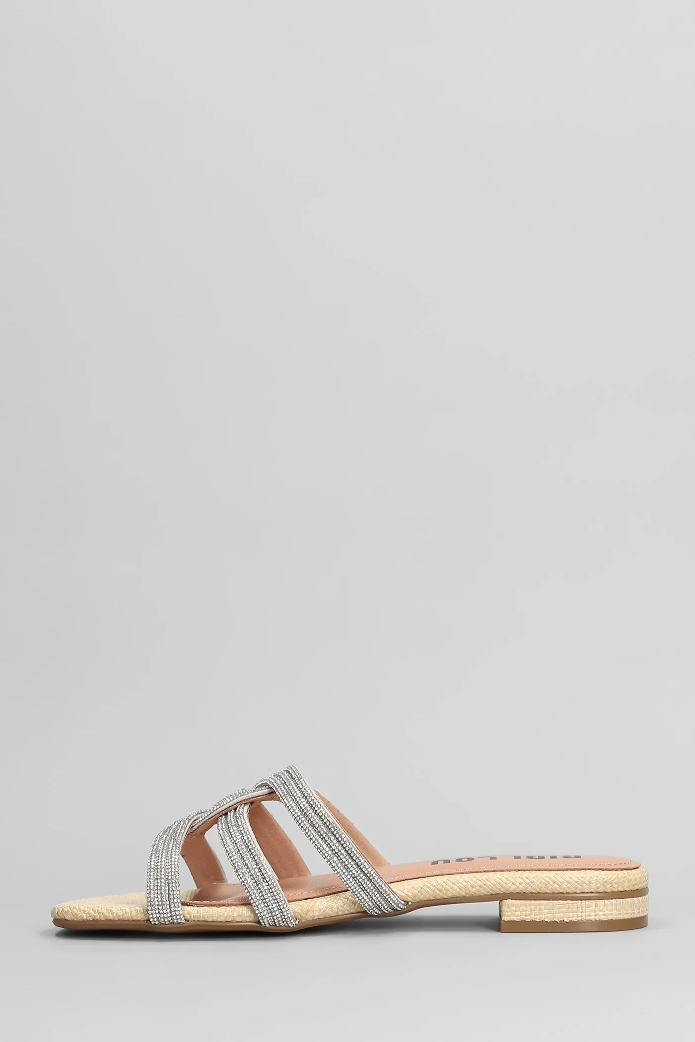 Eve Flats in beige raffia - Image 3