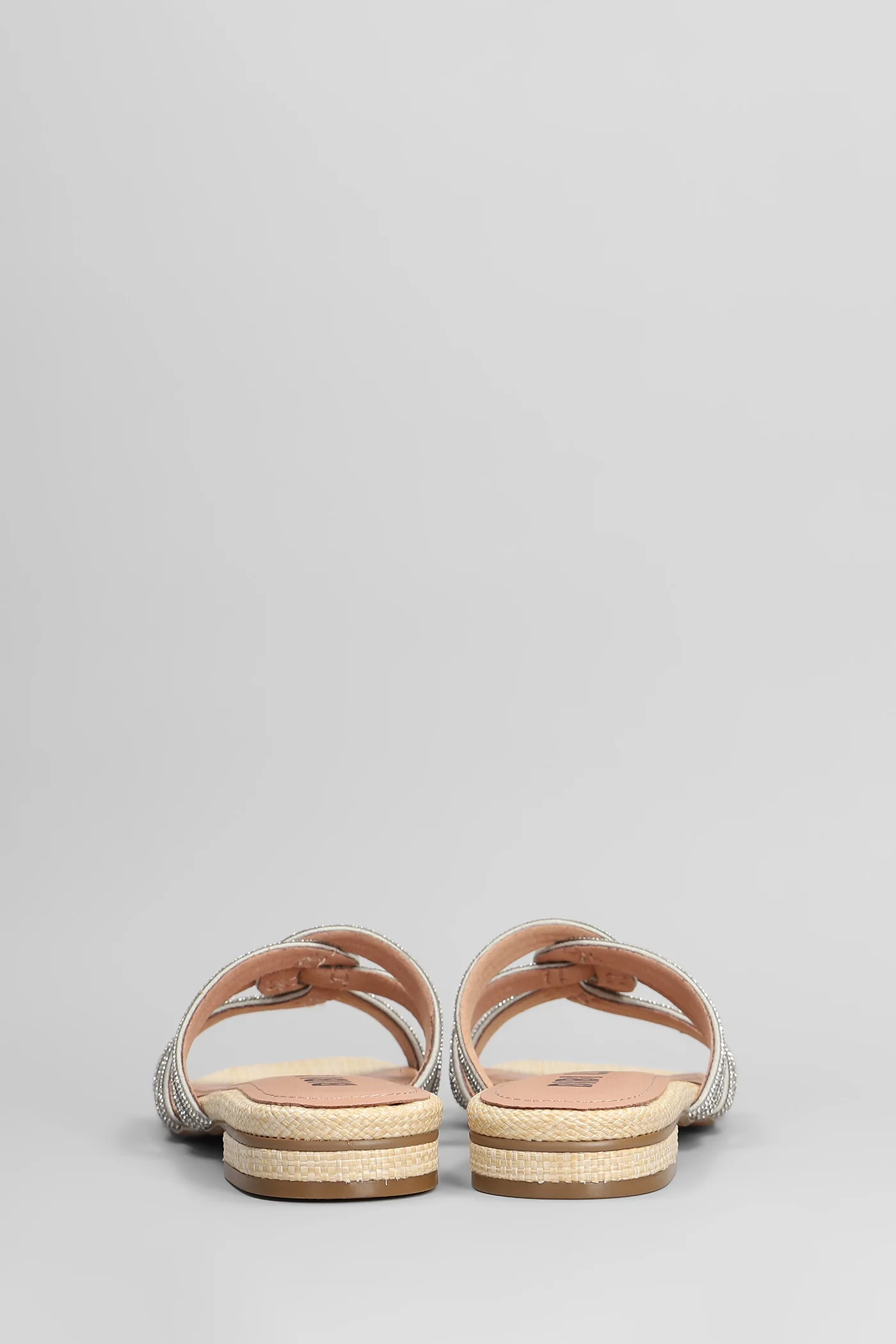 Eve Flats in beige raffia - Image 4
