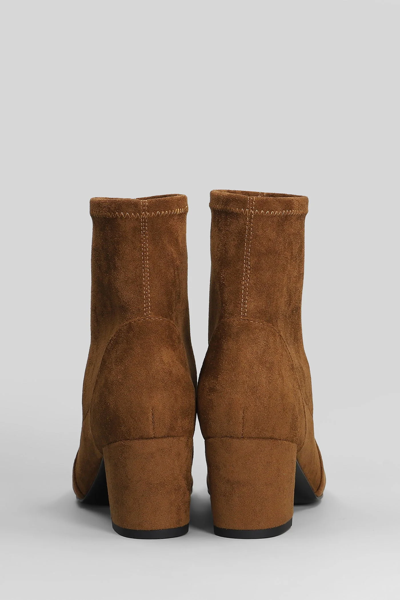 High heels Ankle boots in leather color suede - Image 4