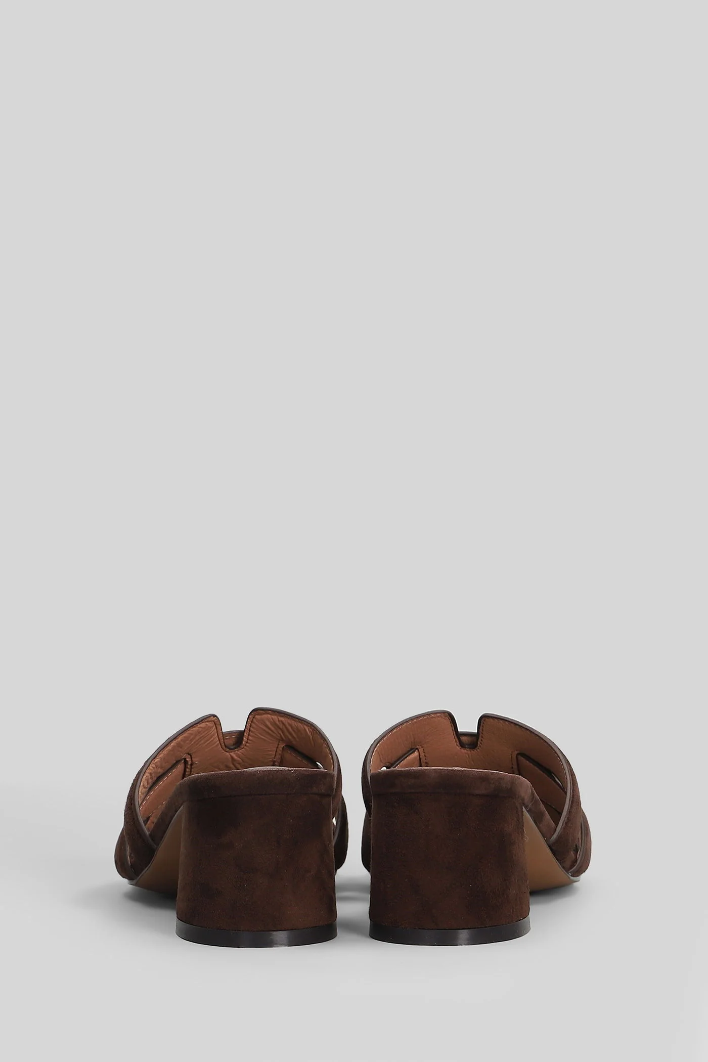 Holly 50 Slipper-Mule in brown suede - Image 4