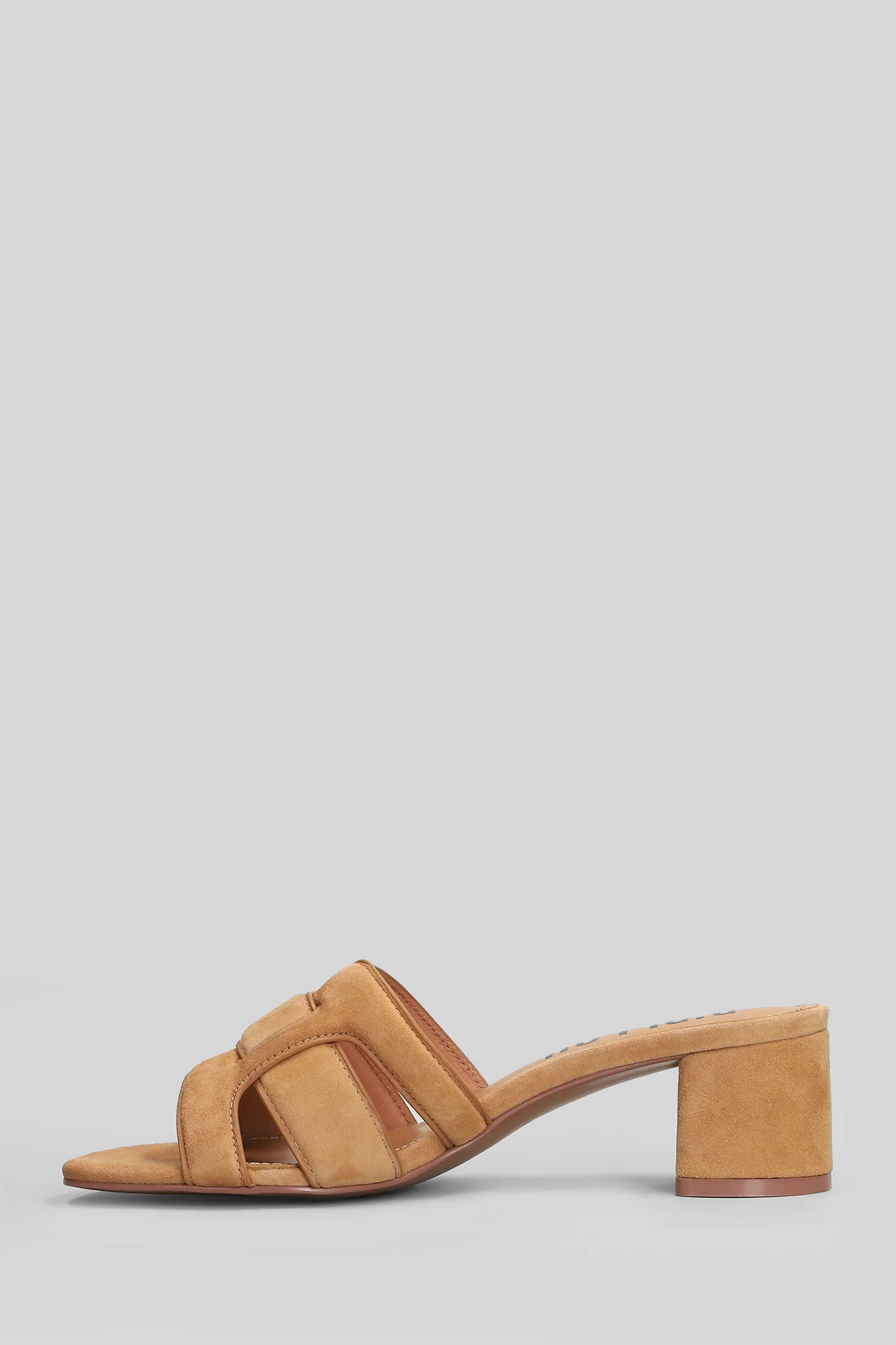 Holly 50 Slipper-Mule in leather color suede - Image 3