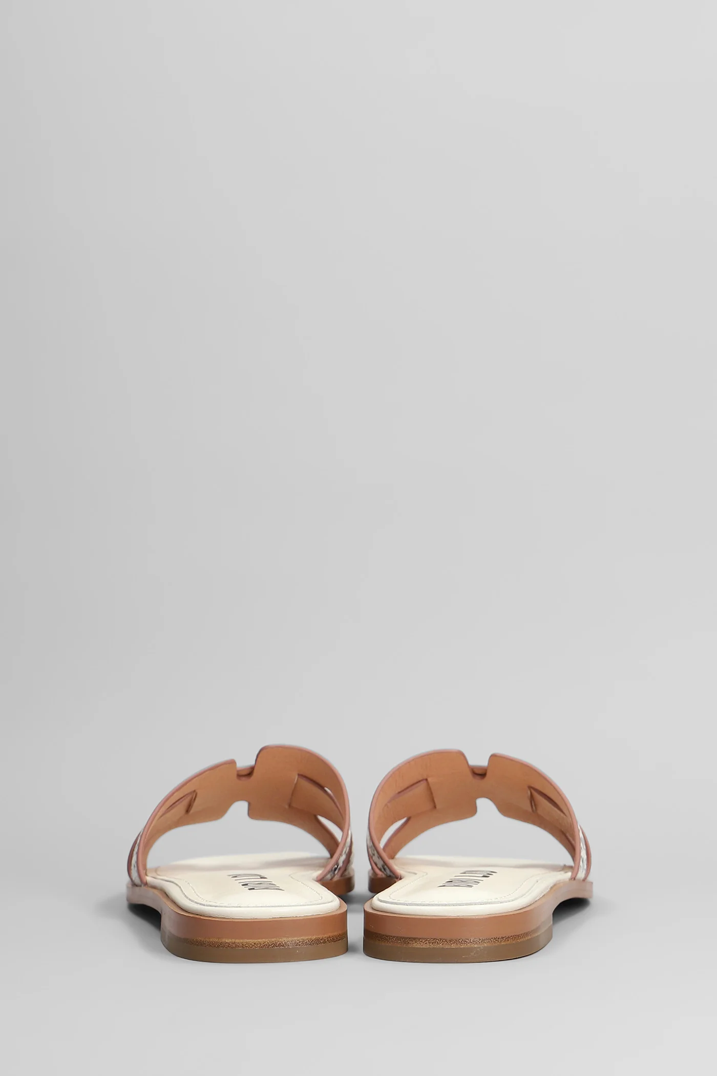 Holly Flat Flats in white suede and leather - Image 4