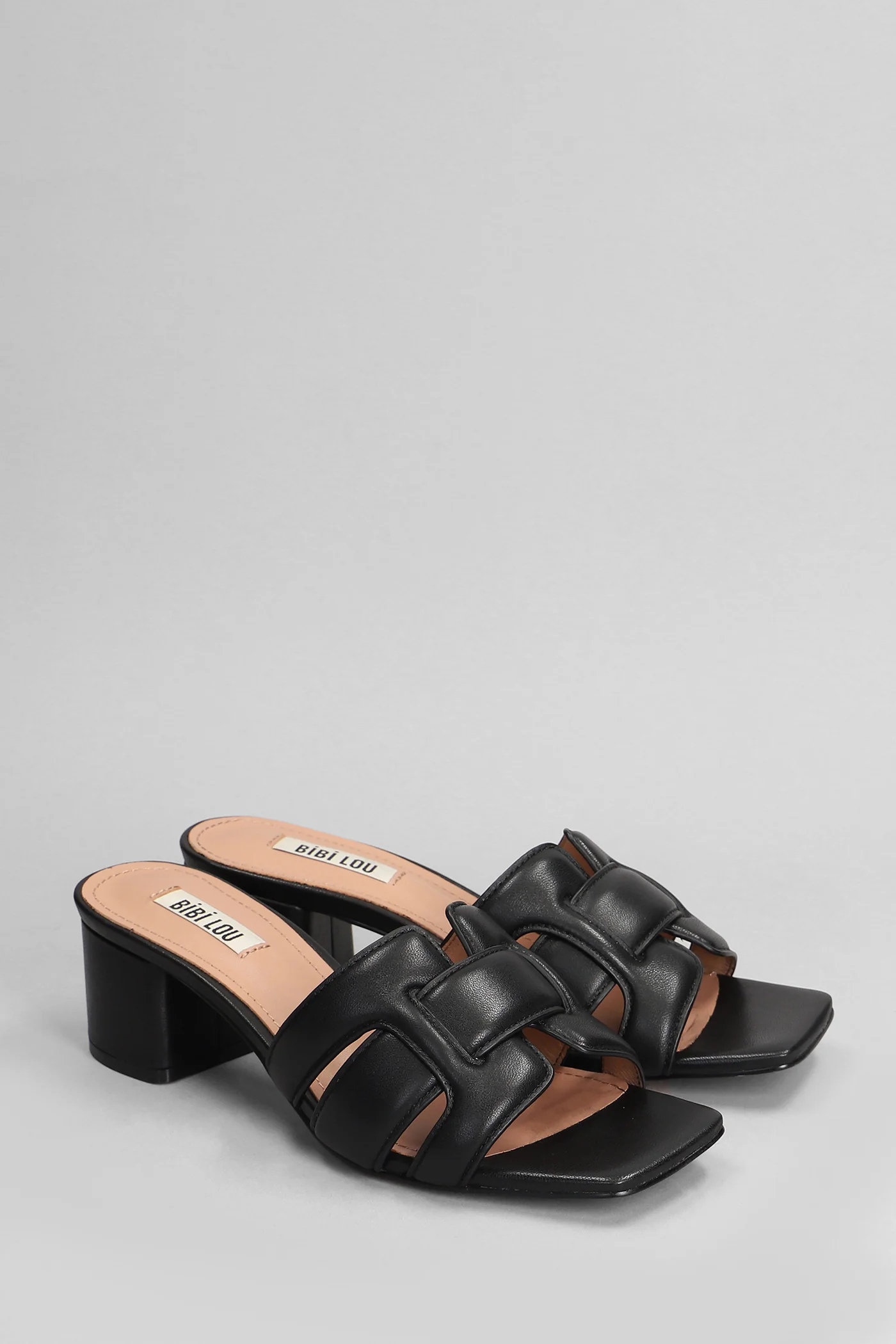 Holly Slipper-Mule in black leather - Image 2