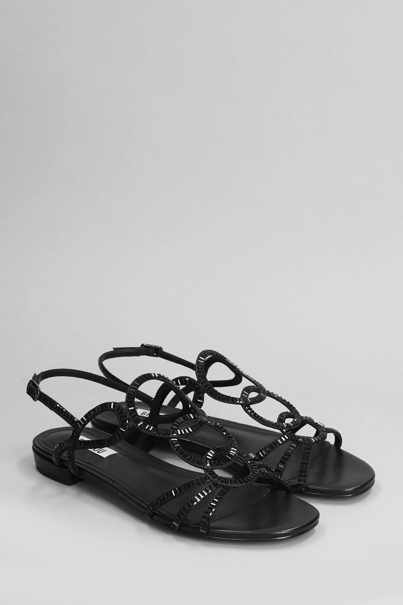 Iris Flats in black leather - Image 2