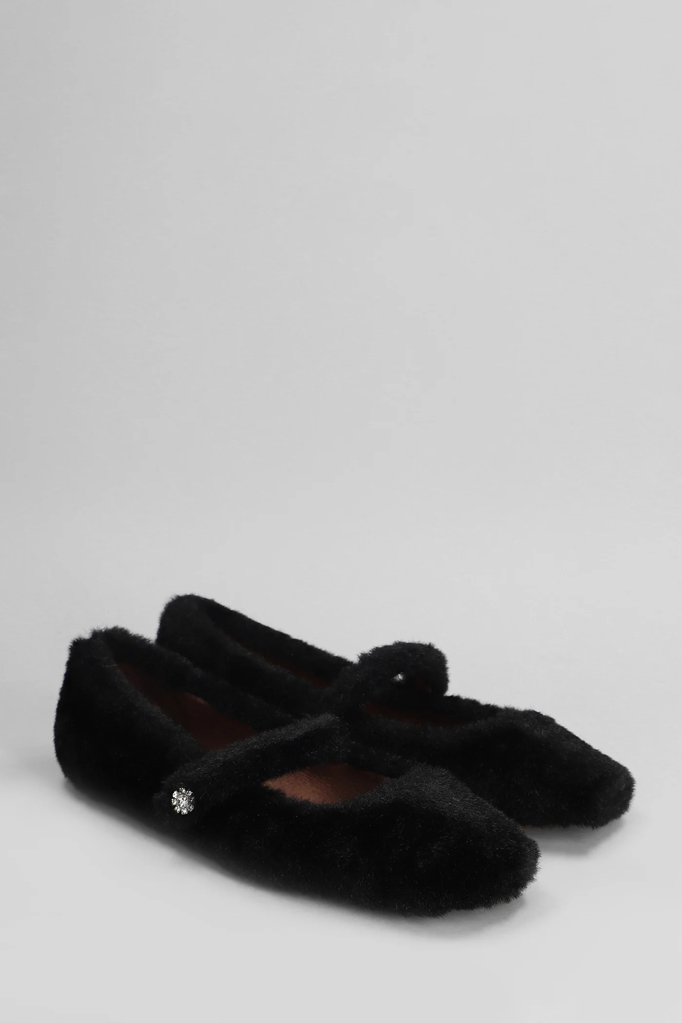 Julieta Flat Ballet flats in black Fur - Image 2