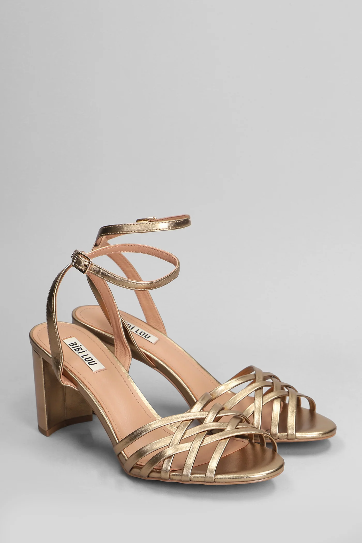 Kassia 75 Sandals in copper leather - Image 2