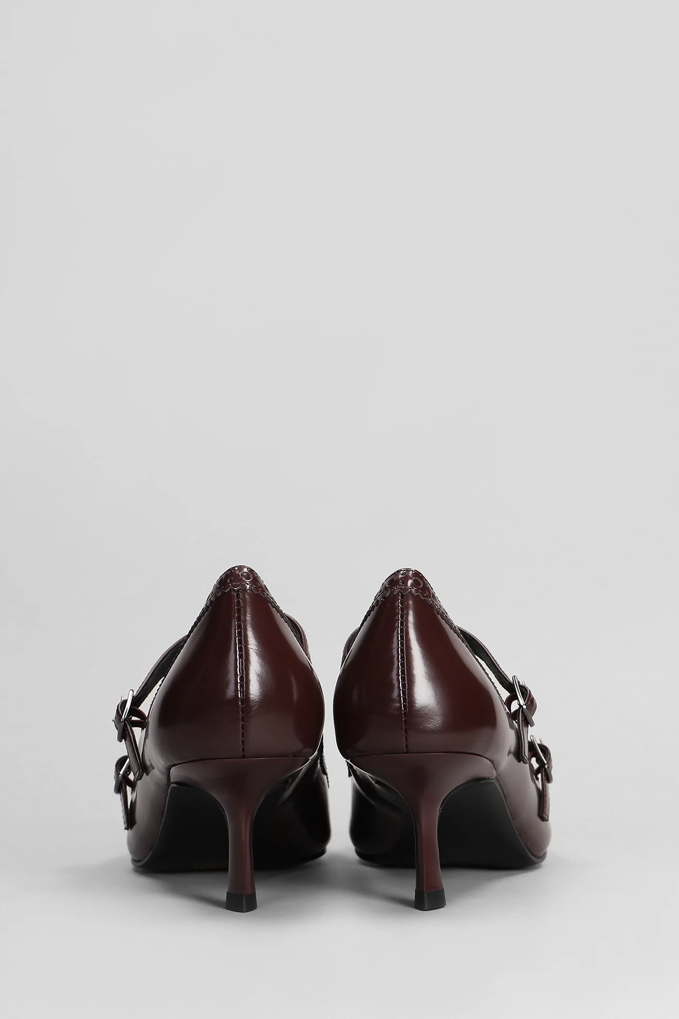 Lina Pump 55 Pumps in bordeaux leather - Image 4