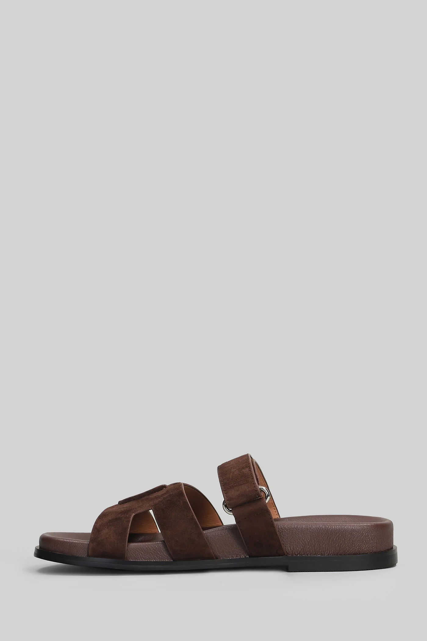 Mindy Flat Flats in brown suede - Image 3