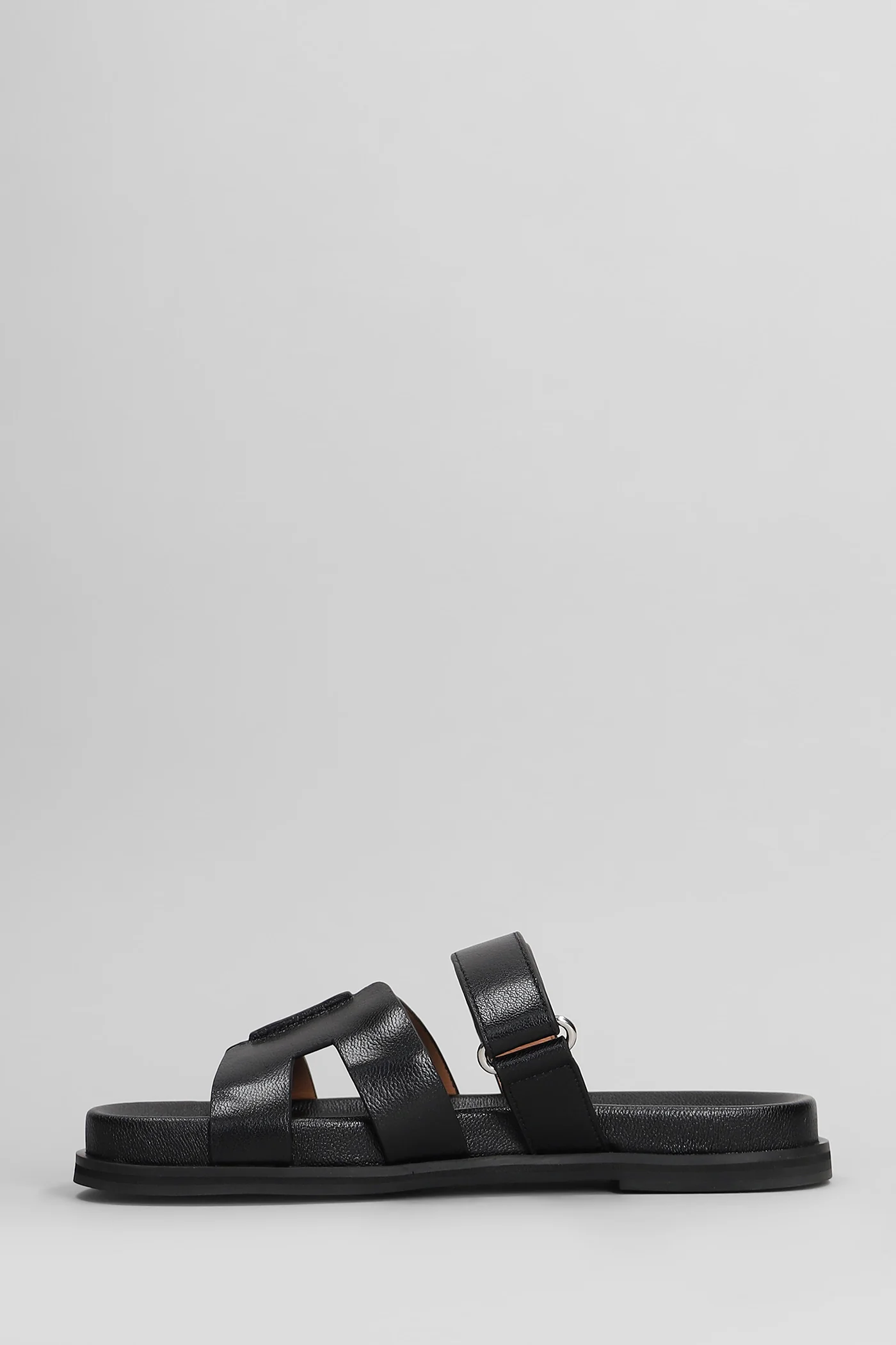 Mindy Flats in black leather - Image 3