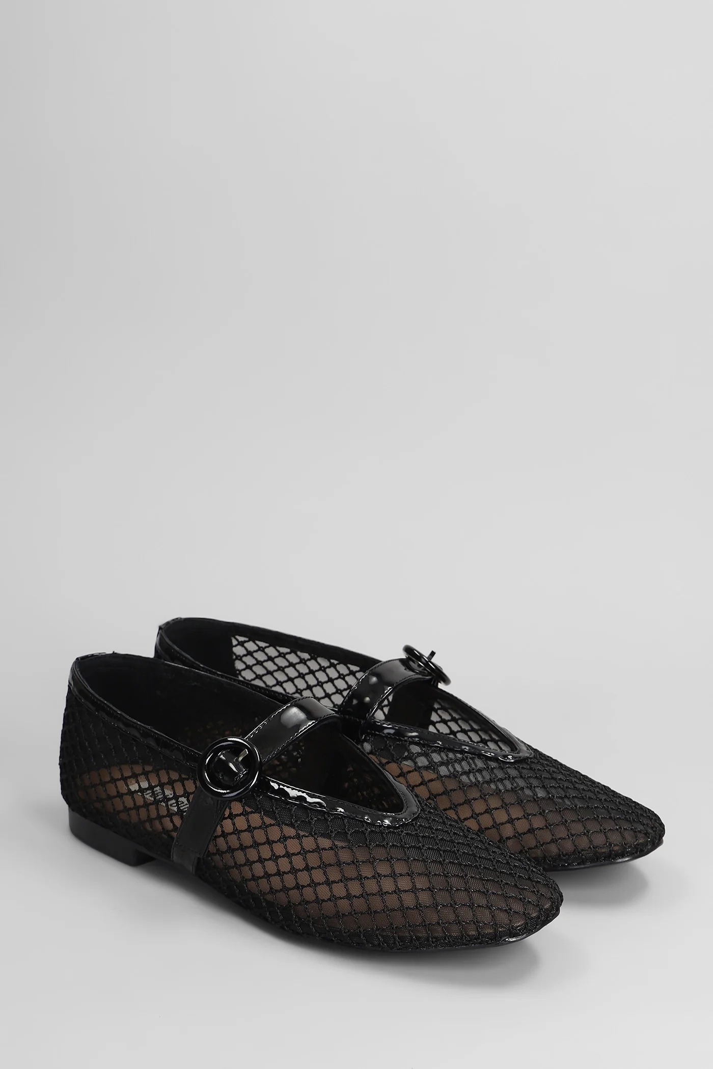 Naila Flat Ballet flats in black leather - Image 2