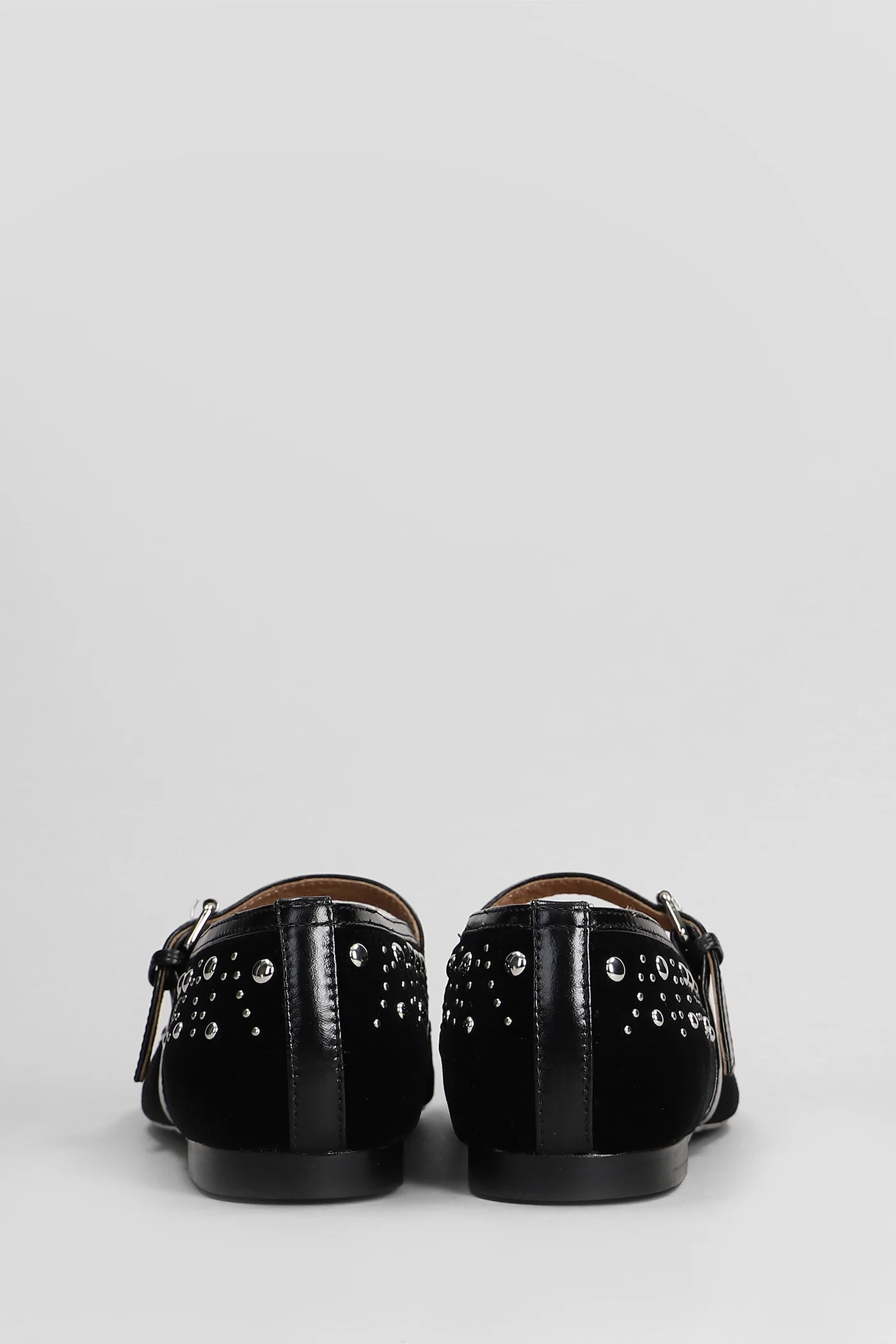 Naila Flat Ballet flats in black suede - Image 4