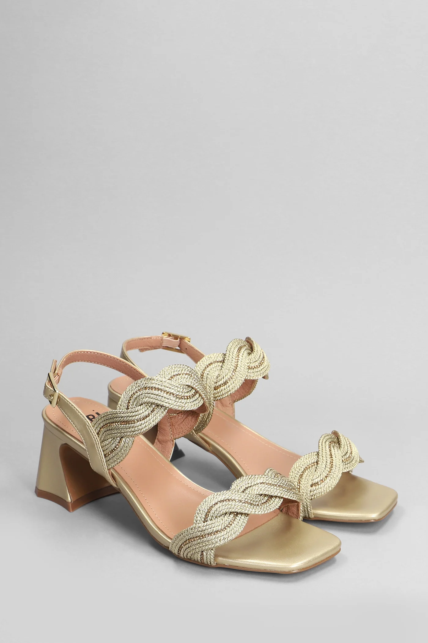 Pend Sandals in platinum leather - Image 2