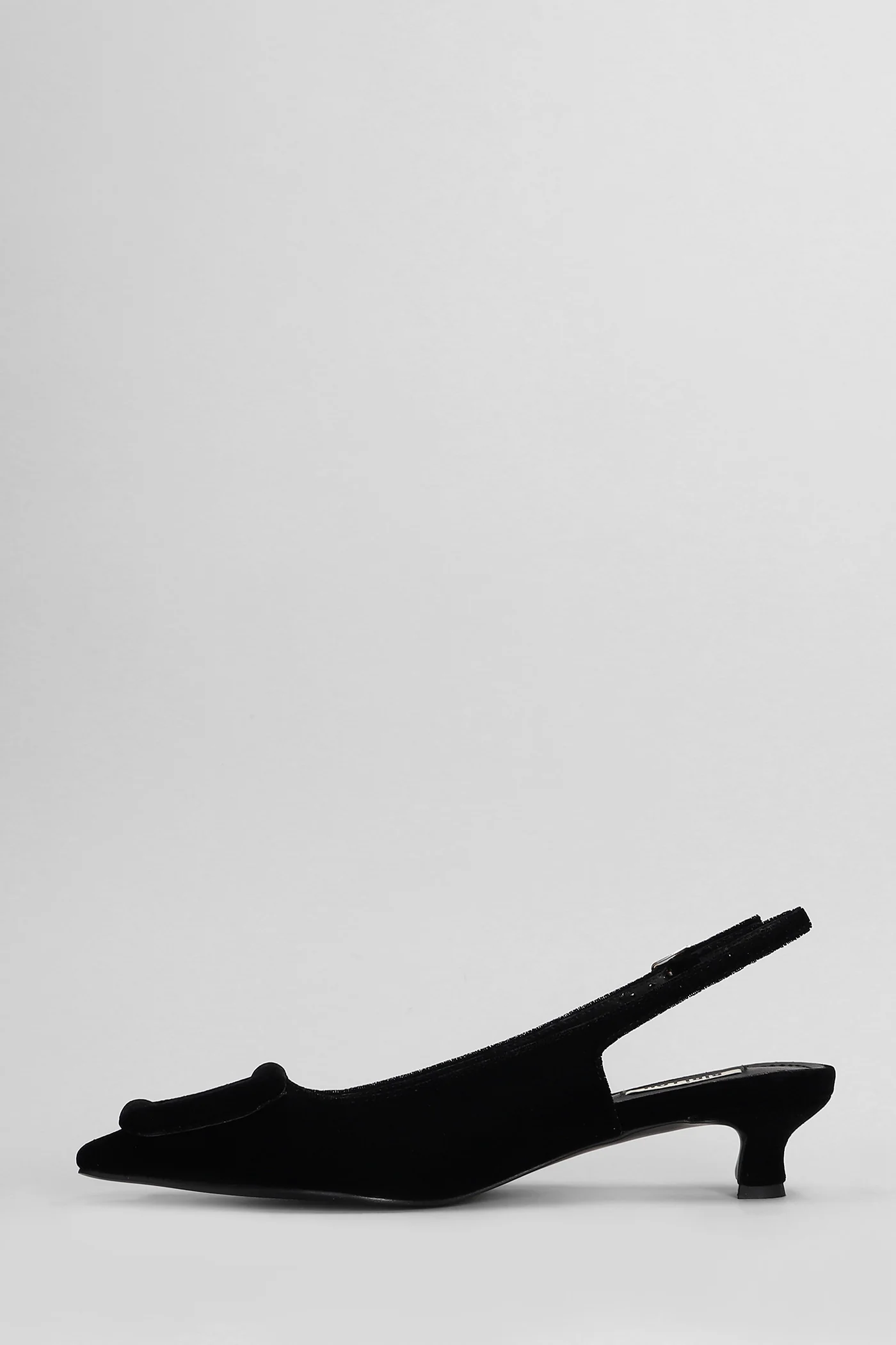 Poznan Slingback 35 Pumps in black velvet - Image 3